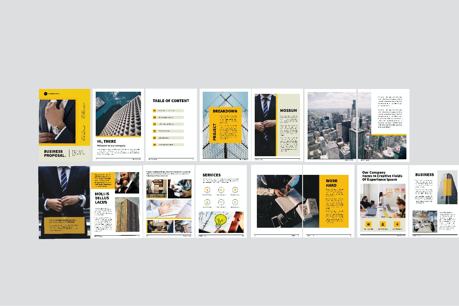 公司介绍宣传画册设计INDD模板 Bussiness Proposal - Brochure Company_img_2