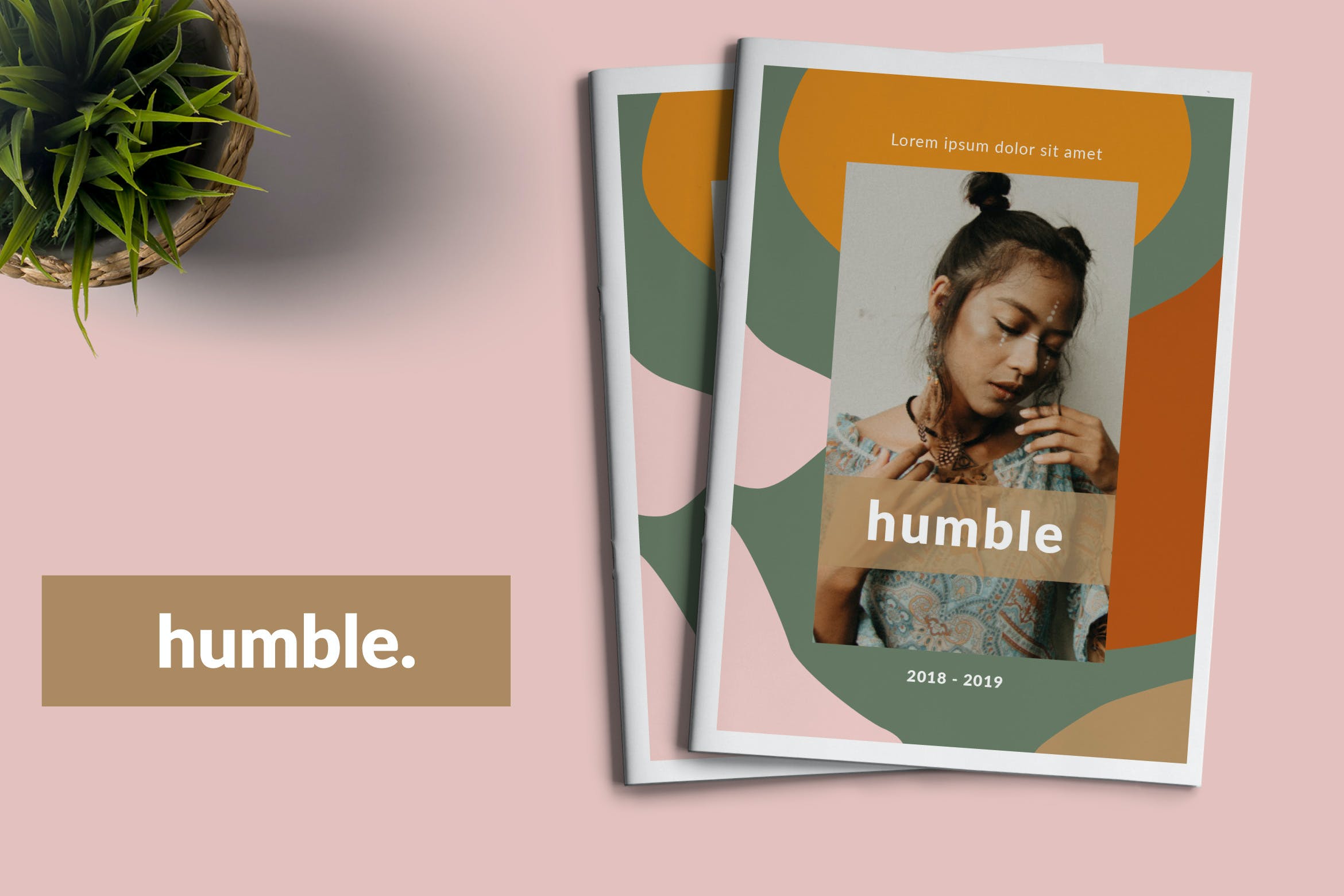 优雅服装设计作品集画册INDD模板 Humble - Brand Brochure_img_2