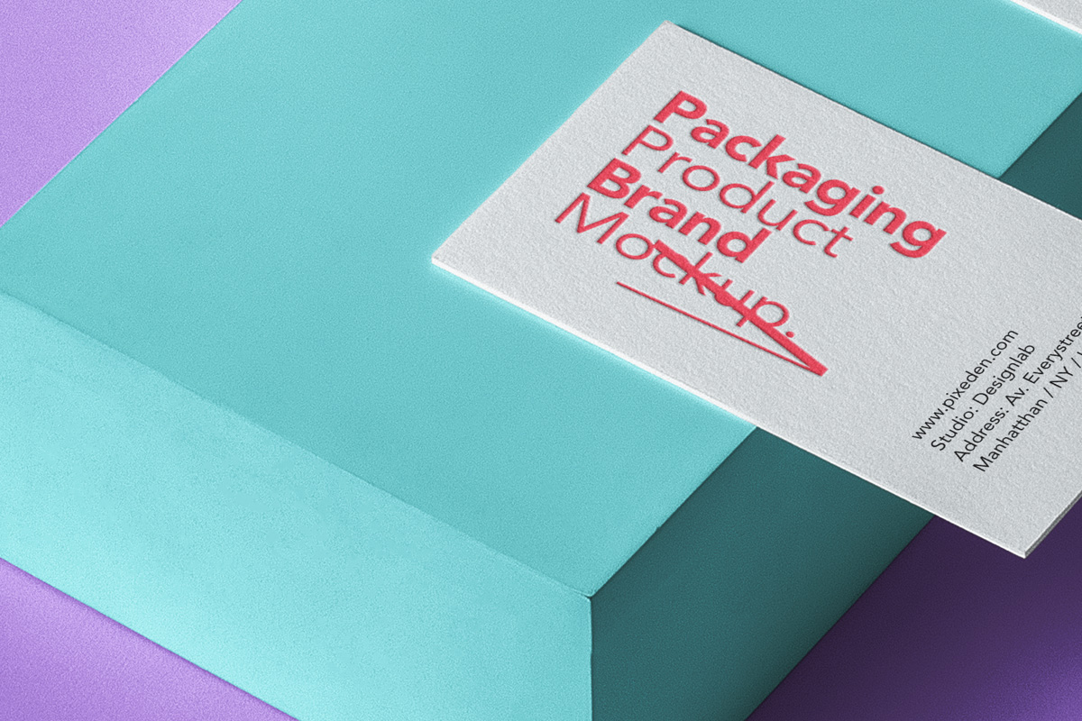 产品包装盒&名片设计展示样机PSD模板 Basic Psd Product Packaging Mockup_img_2