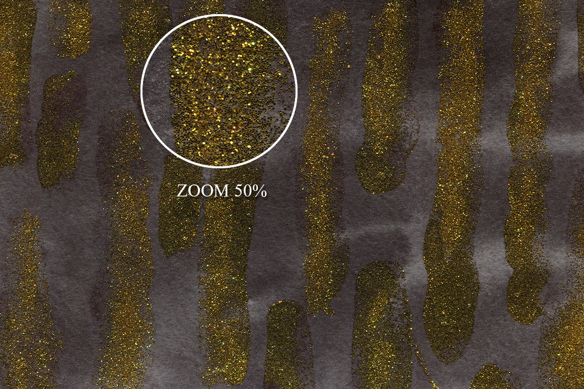 100个豪华黑金色水墨背景纹理素材 100 Luxury Black & Gold Ink Textures_img_2