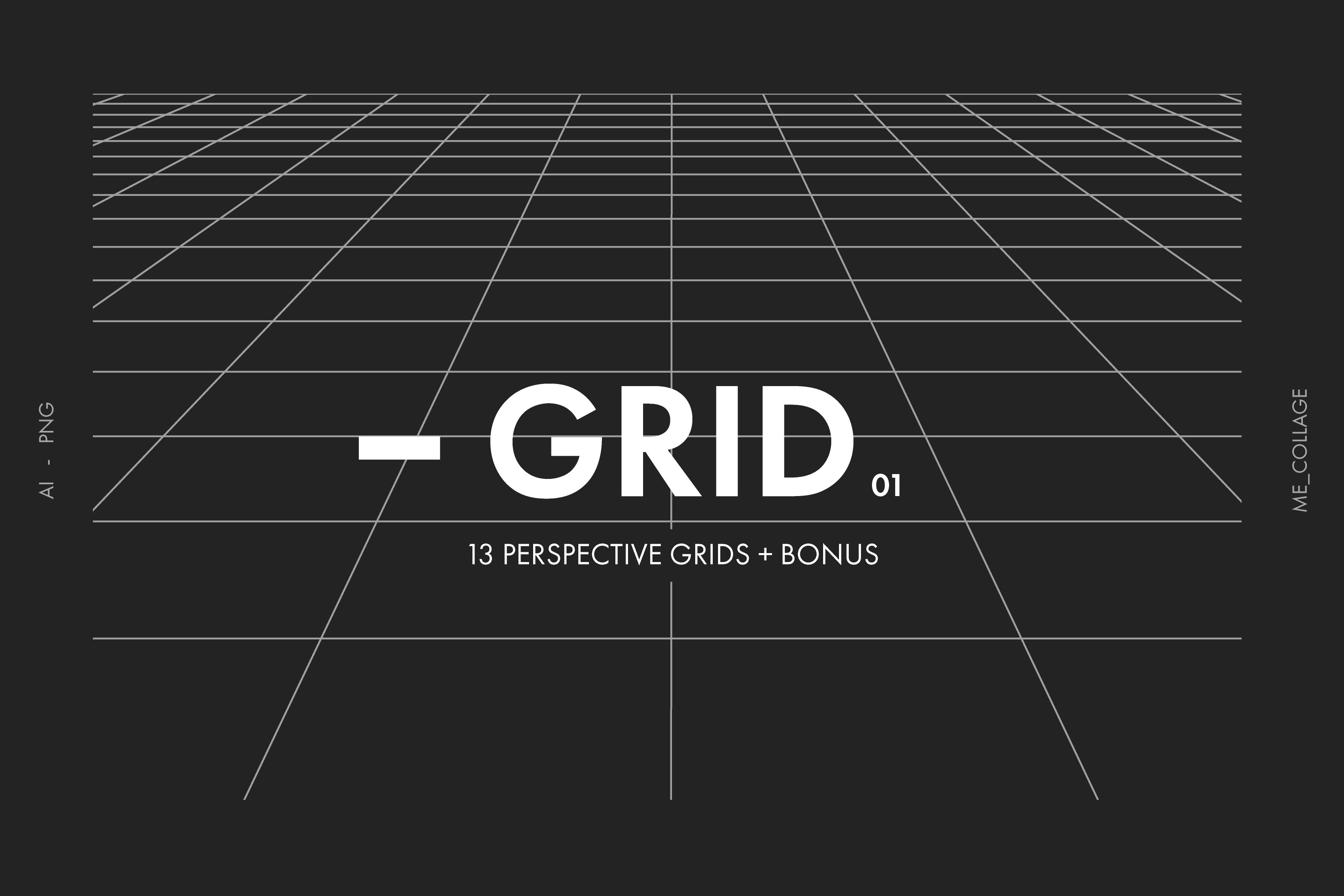 13个透视网格矢量图形素材 GRID 01 - 13 VECTOR PERSPECTIVE GRIDS_img_2