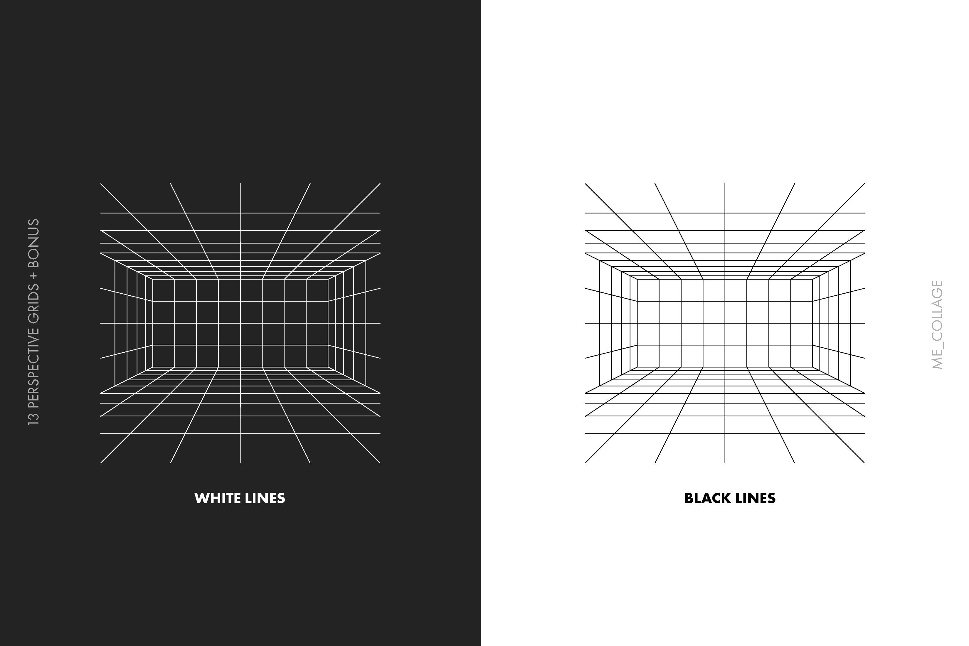 13个透视网格矢量图形素材 GRID 01 - 13 VECTOR PERSPECTIVE GRIDS_img_2