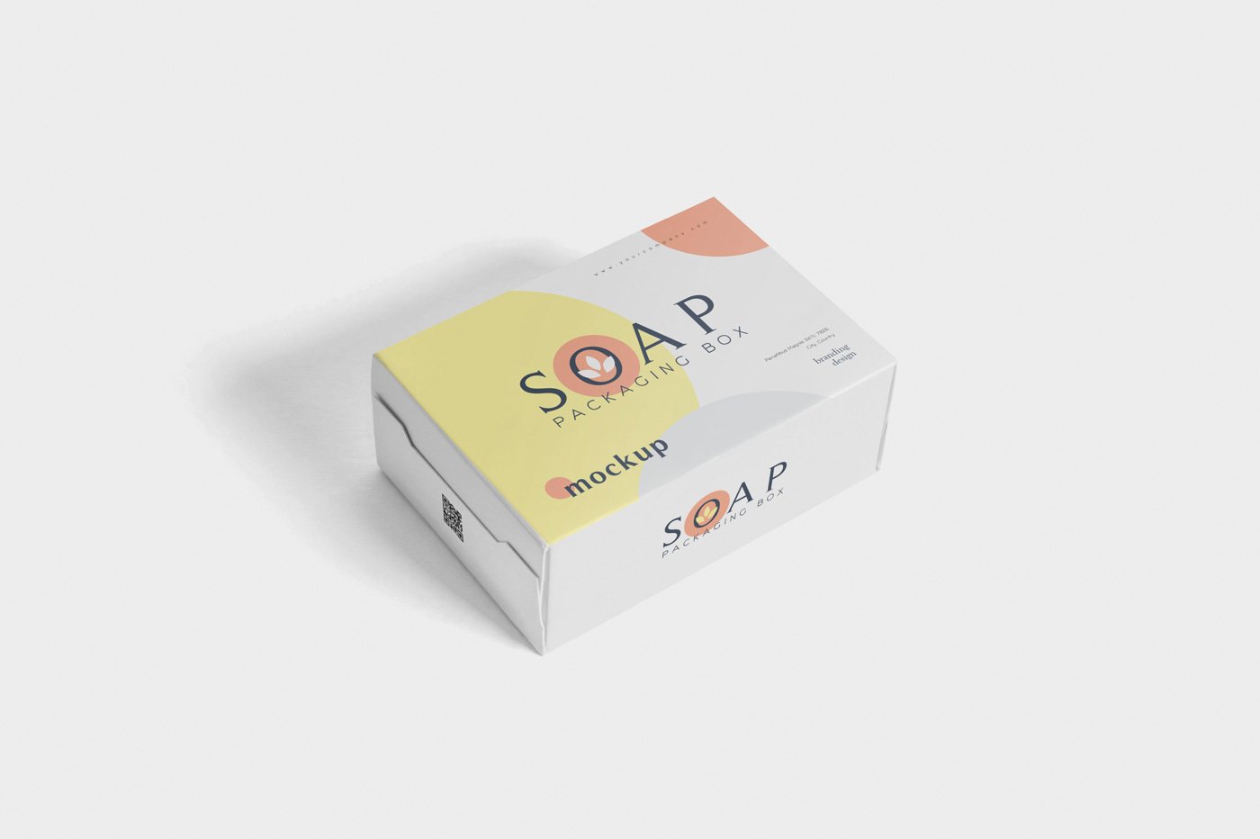 5款肥皂包装盒设计展示样机模板 Packaging Box & Soap Mockup_img_2