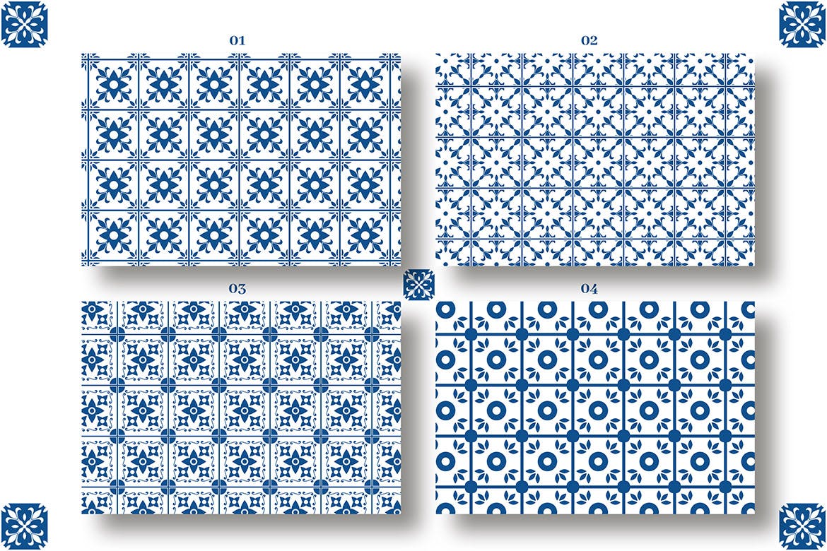 20种优雅地中海元素无缝隙矢量图案 Mediterranean Seamless Pattern Collection_img_2