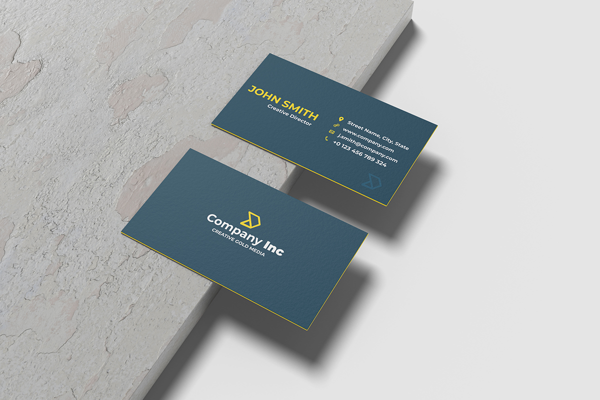 极简商务个人名片设计展示样机模板 Minimalist Business Card Mockup_img_2