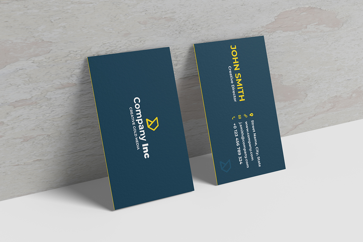 极简商务个人名片设计展示样机模板 Minimalist Business Card Mockup_img_2