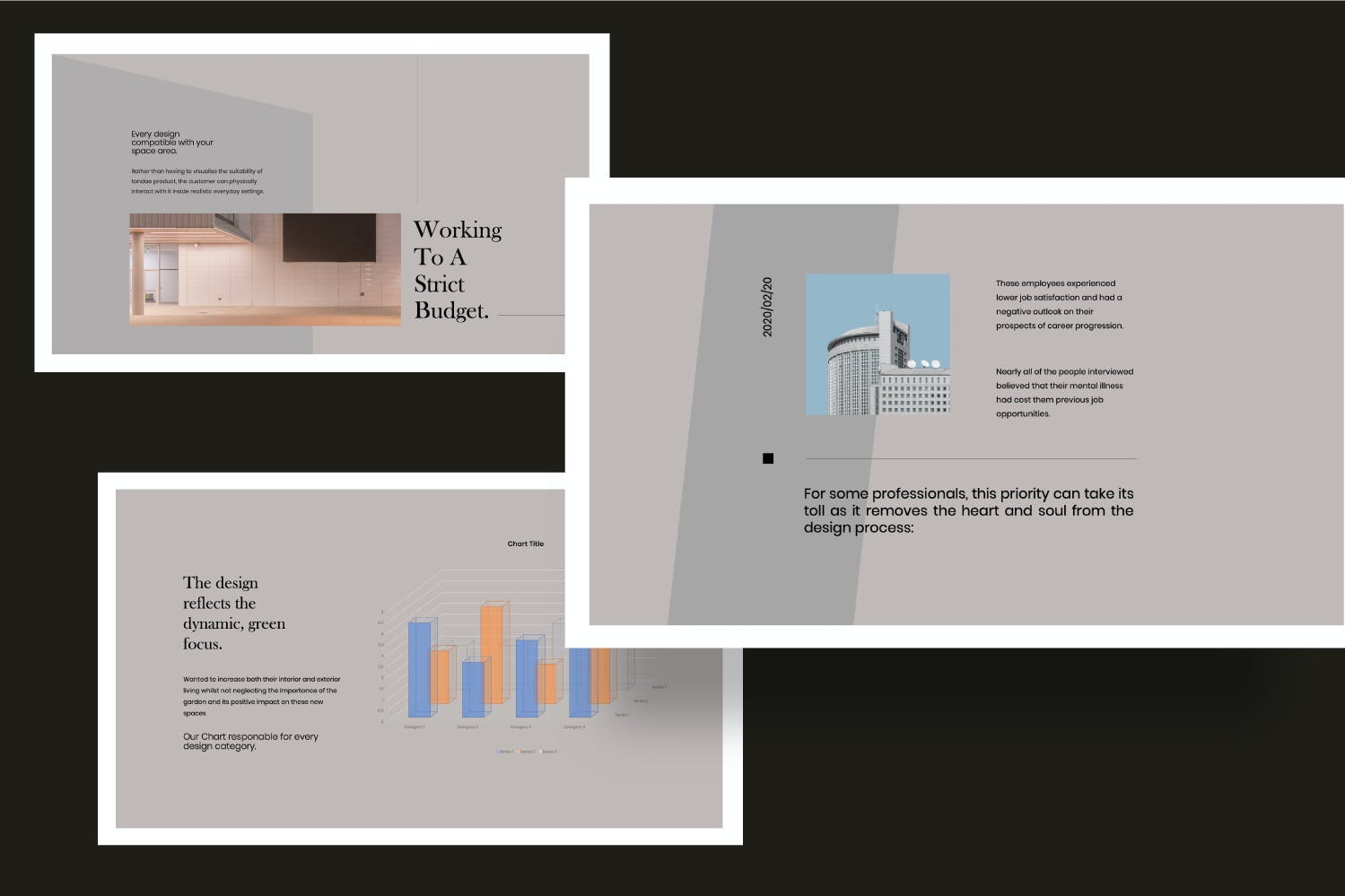 极简城市建筑设计作品集演示文稿模板 GROW UP - Architecture Design Powerpoint_img_2