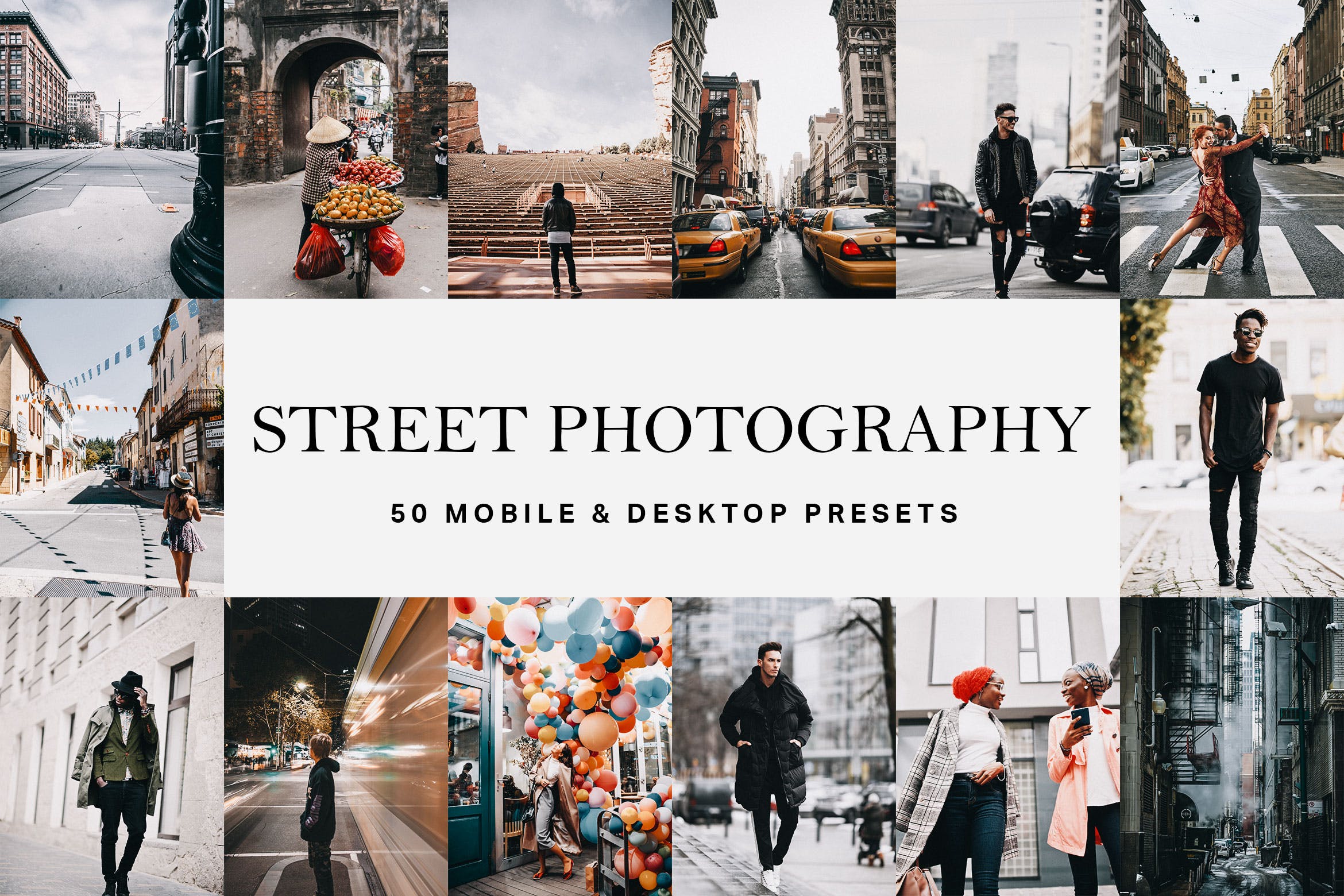 50种街头摄影照片调色LR预设 50 Street Photography Presets_img_2