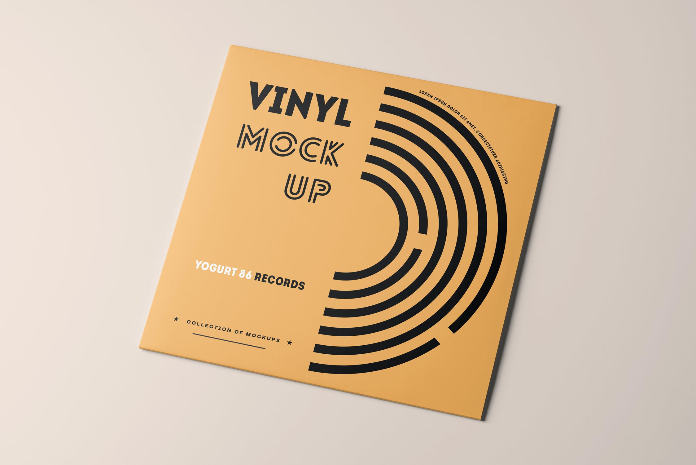 8款CD唱片包装袋样机模板 Vinyl Mockup 3_img_2