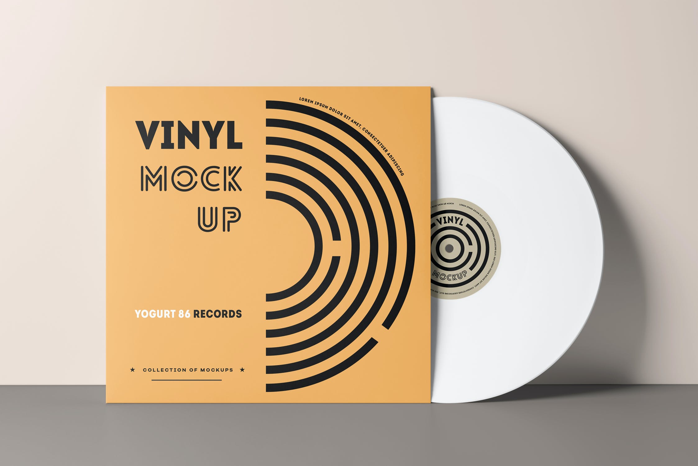 8款CD唱片包装袋样机模板 Vinyl Mockup 3_img_2