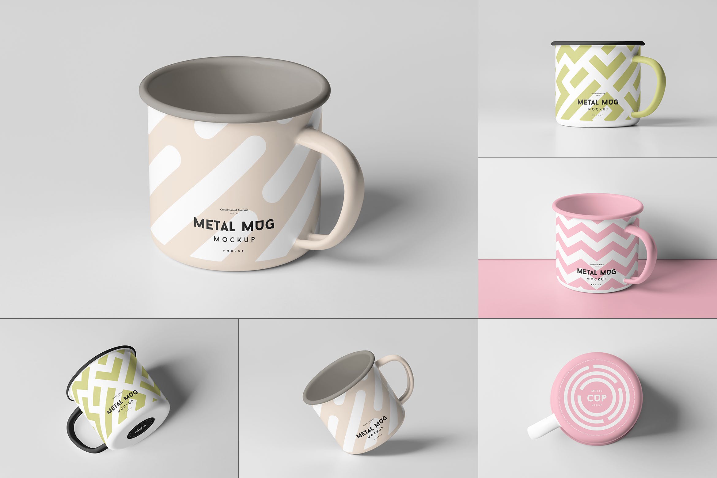 8款陶瓷金属杯样机模板 Metal Mug Mockup_img_2