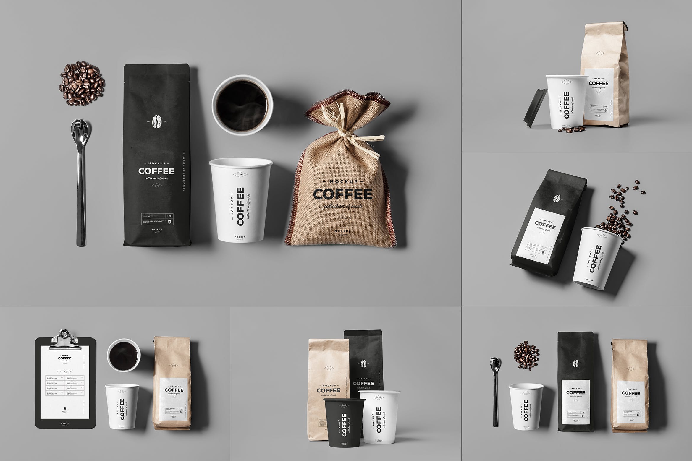 咖啡品牌包装设计展示样机PSD模板 Coffe Mockup_img_2