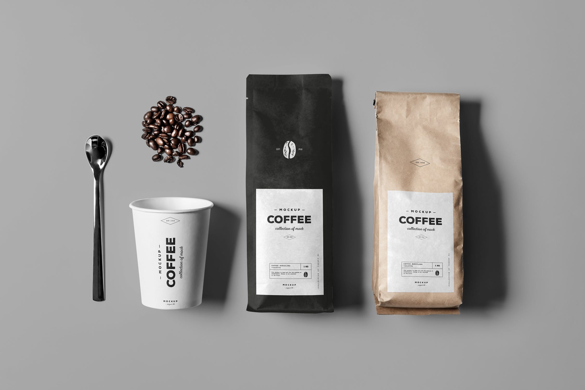 咖啡品牌包装设计展示样机PSD模板 Coffe Mockup_img_2