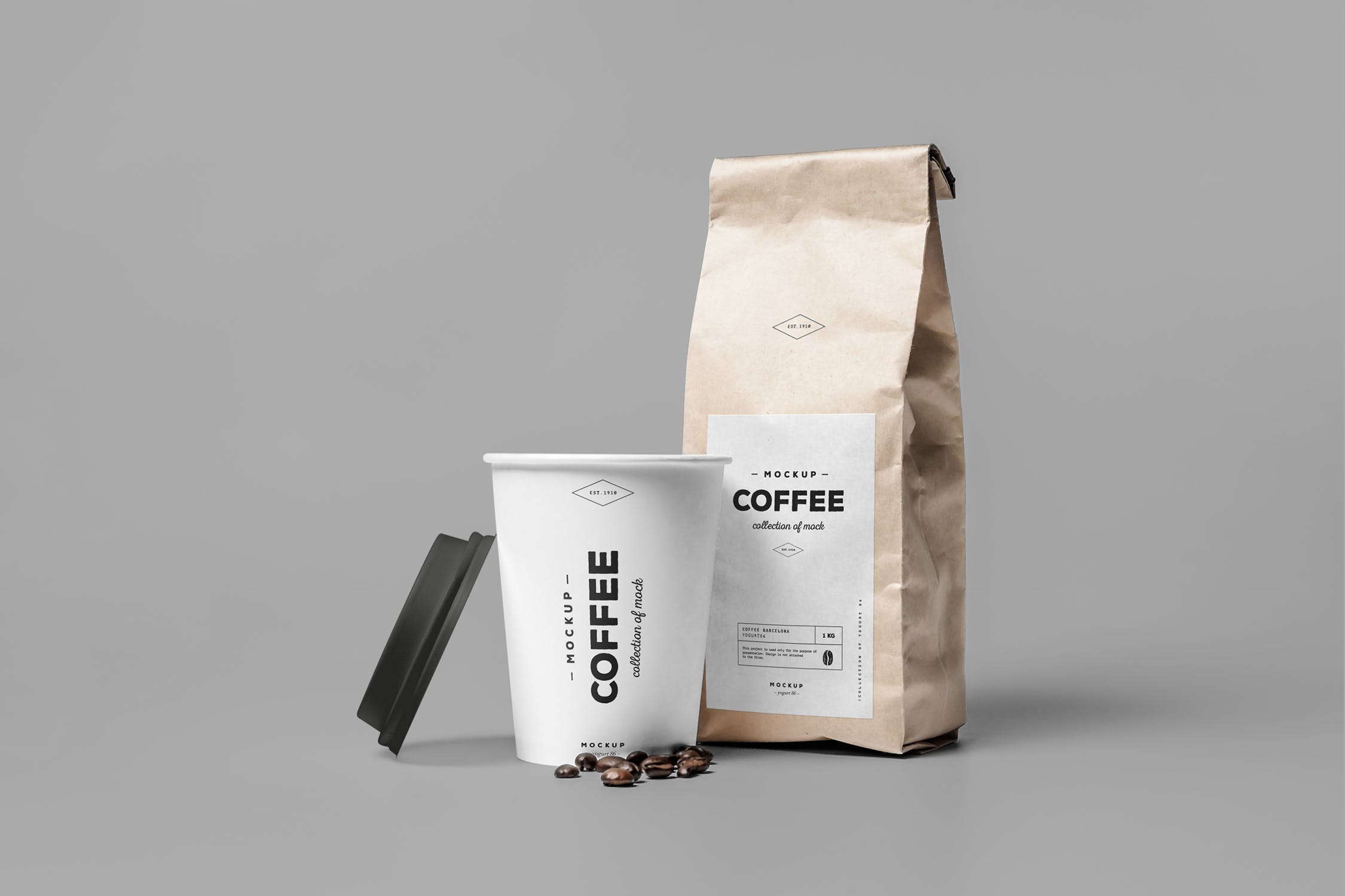 咖啡品牌包装设计展示样机PSD模板 Coffe Mockup_img_2