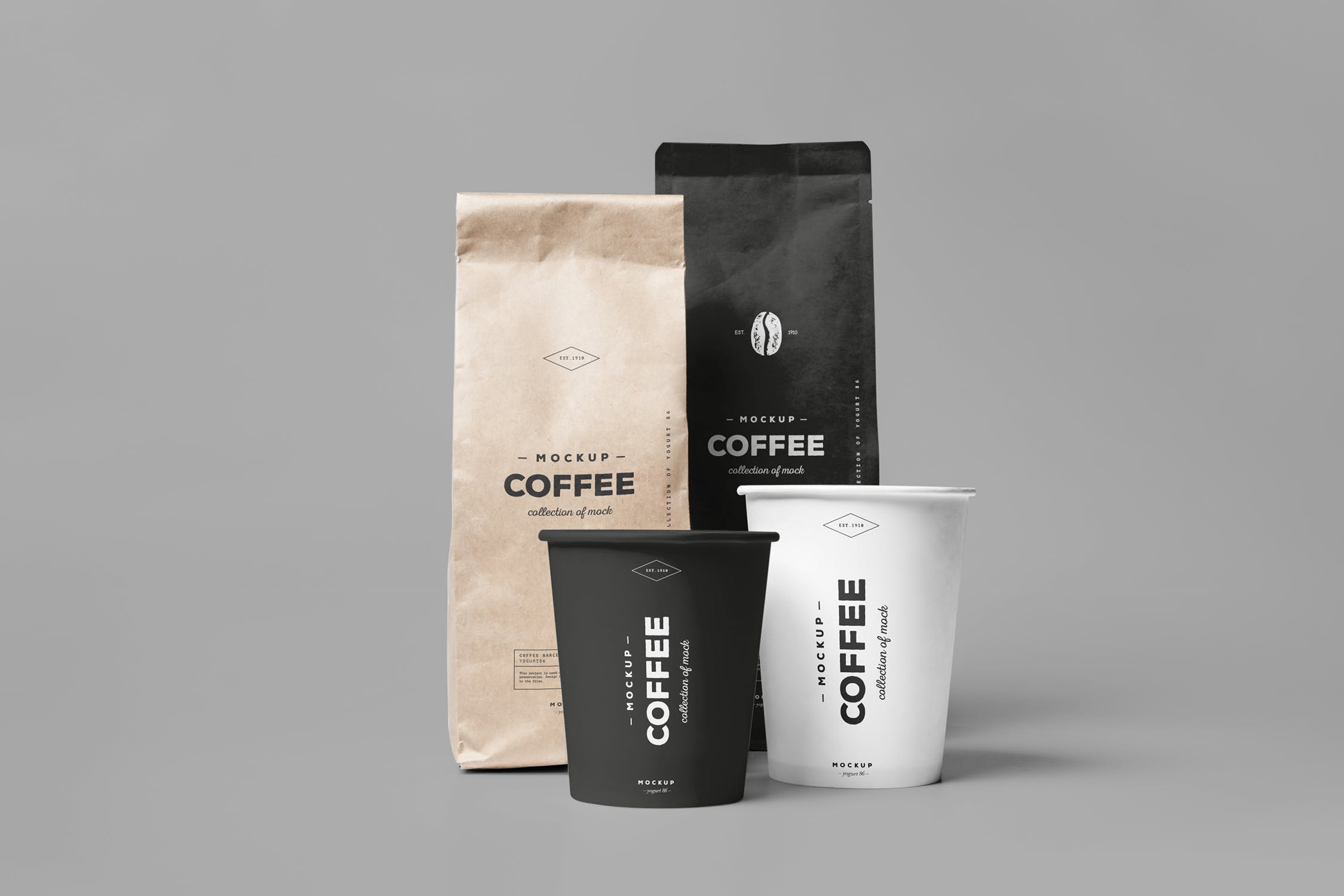 咖啡品牌包装设计展示样机PSD模板 Coffe Mockup_img_2