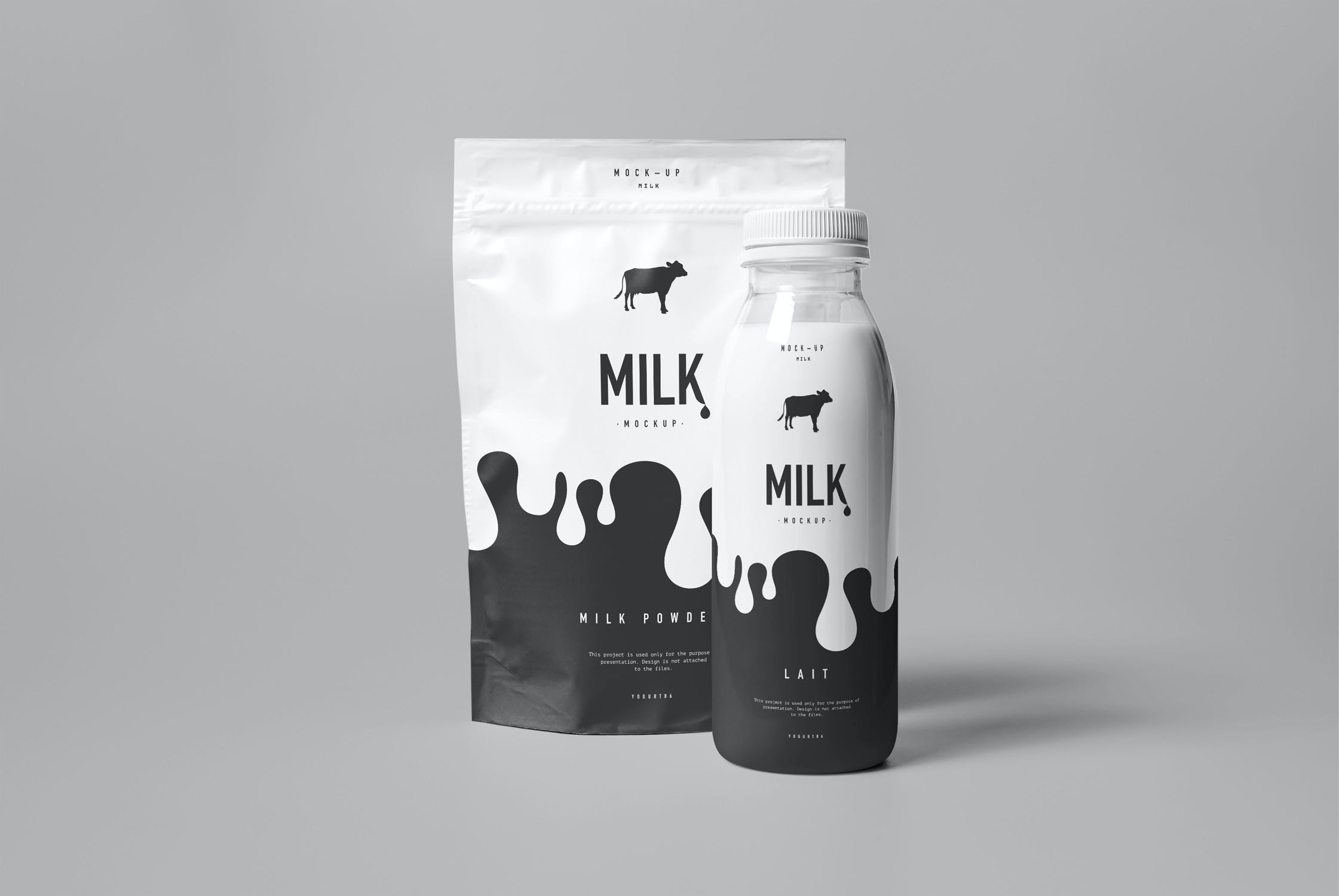 8款牛奶包装套装样机模板 Milk Mockup_img_2