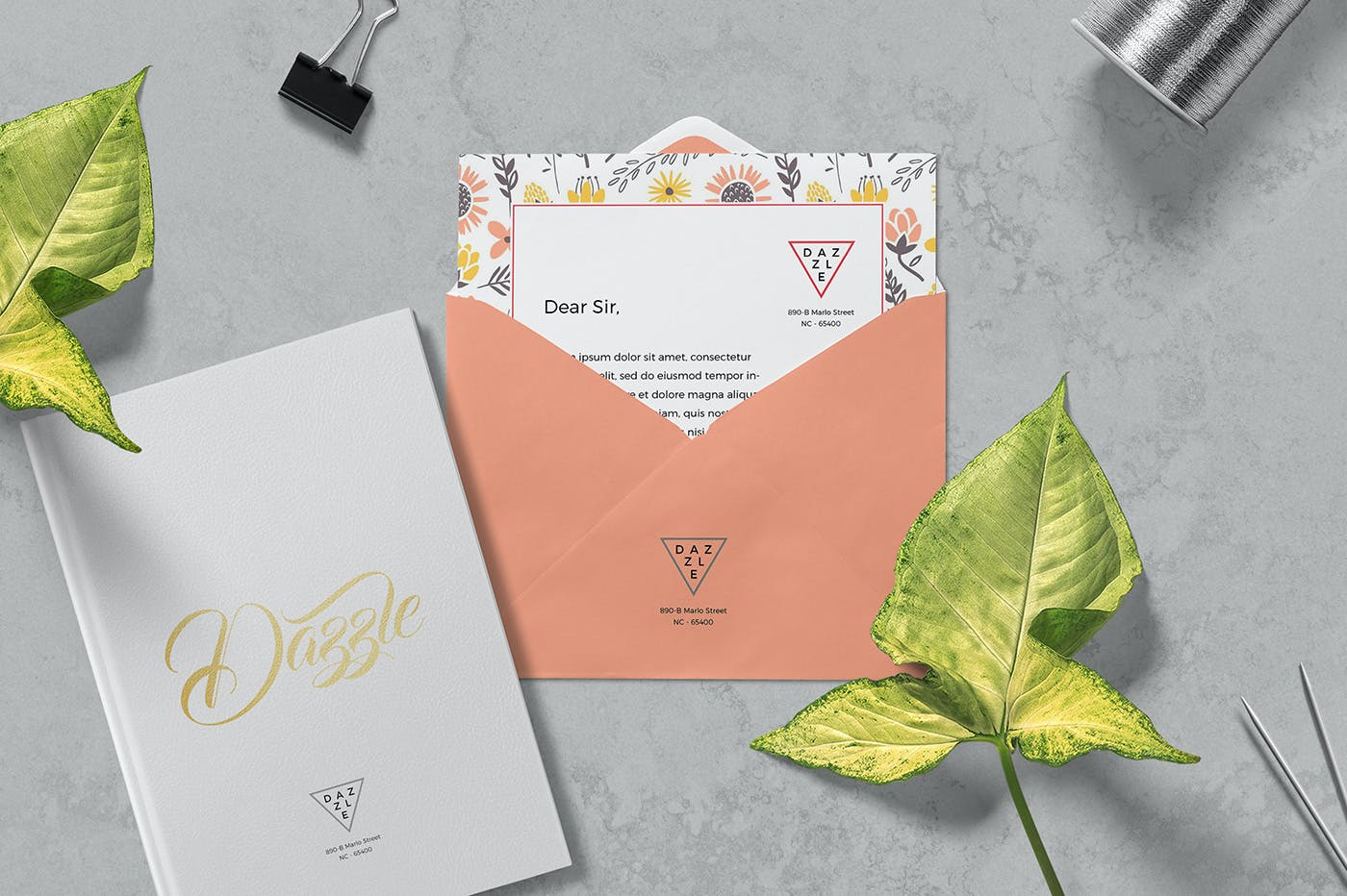 精美的邀请卡贺卡信封样机模板 Greeting Card & Envelope Mockups_img_2