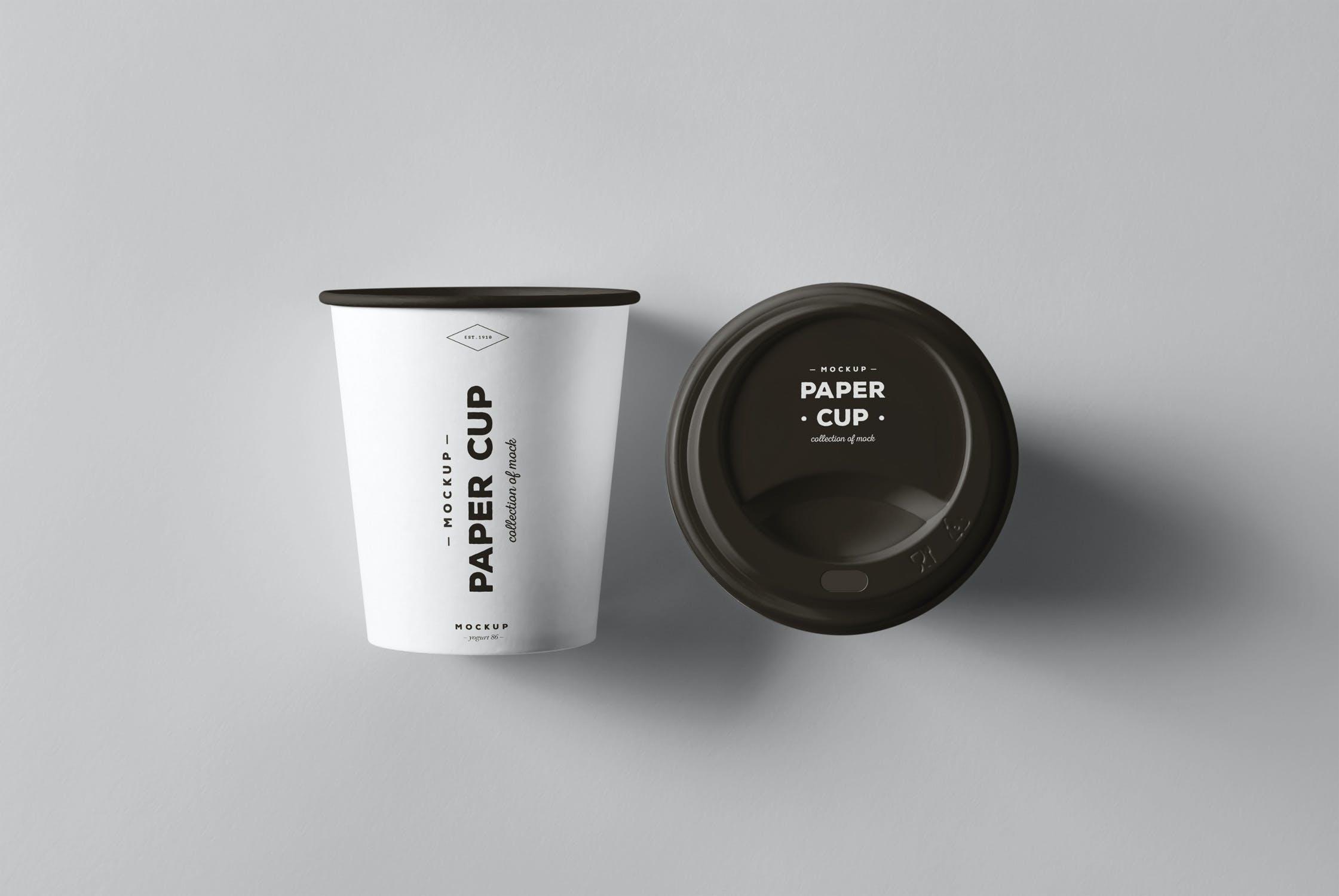 8款一次性咖啡纸杯样机模板 Paper Cups Mockup_img_2