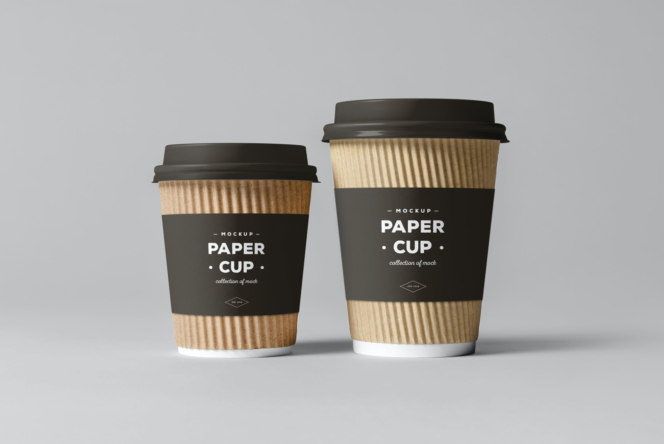 8款一次性咖啡纸杯样机模板 Paper Cups Mockup_img_2