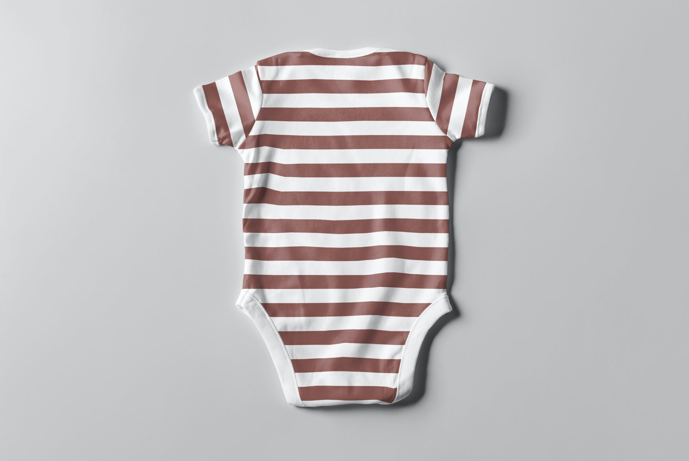 婴儿半袖三角连体衣PSD样机模板 Baby Bodysuit Mockup_img_2