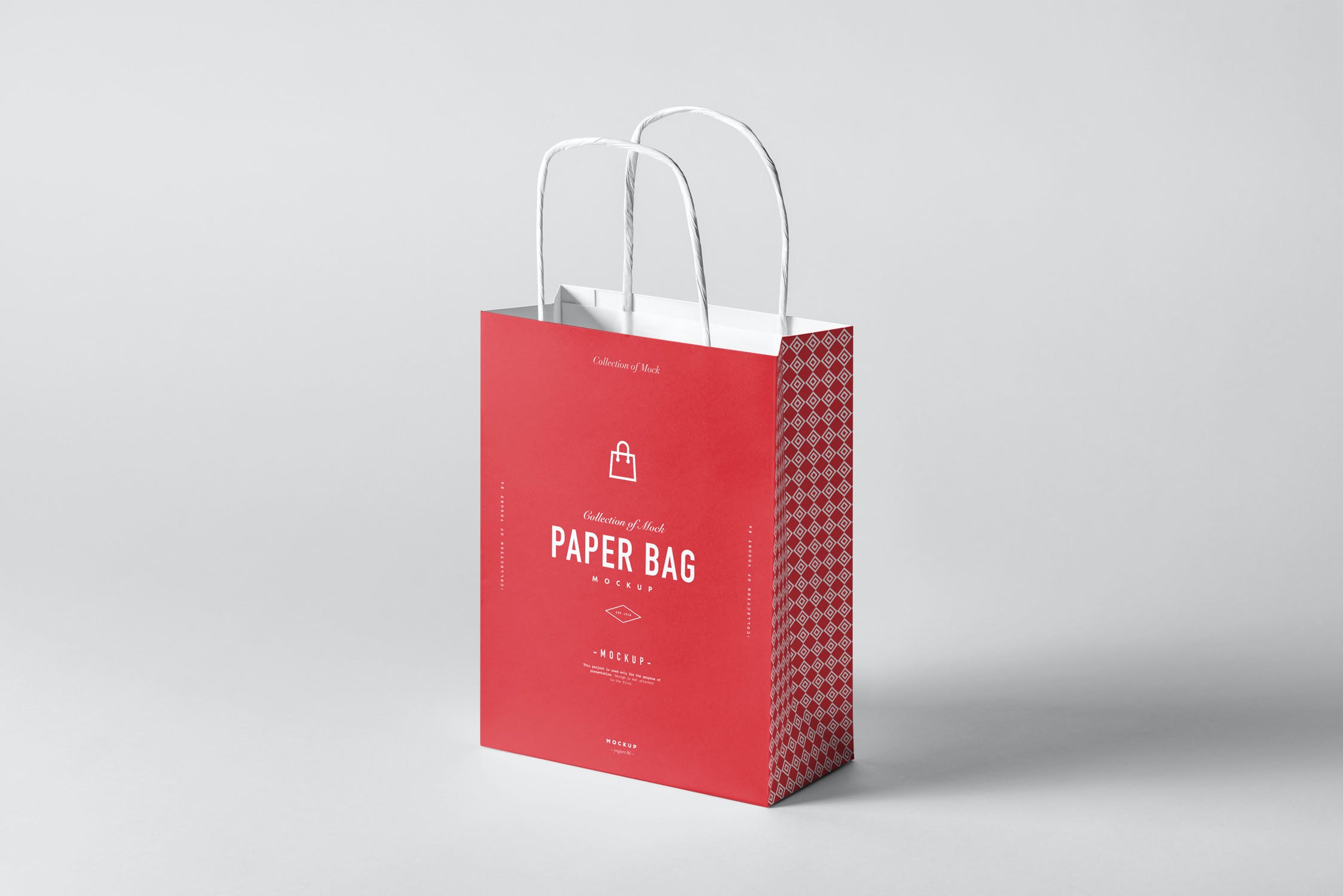 8款商城购物纸质手提袋样机模板 Paper Bag Mockup_img_2