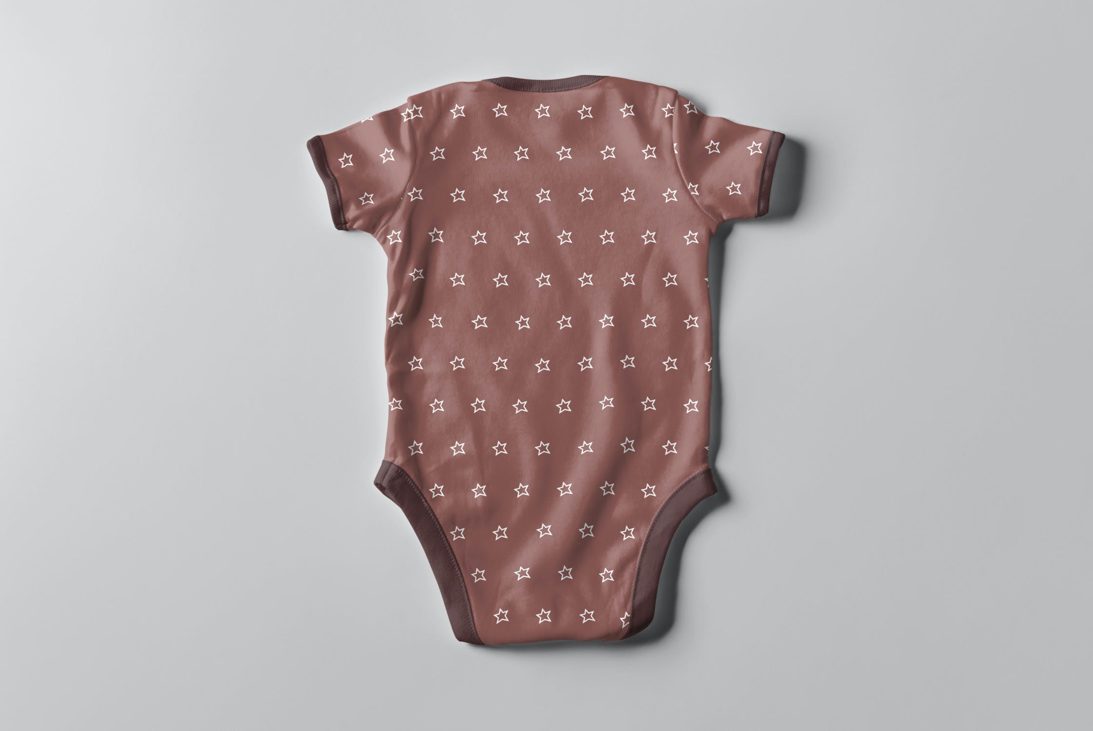 婴儿半袖三角连体衣PSD样机模板 Baby Bodysuit Mockup_img_2