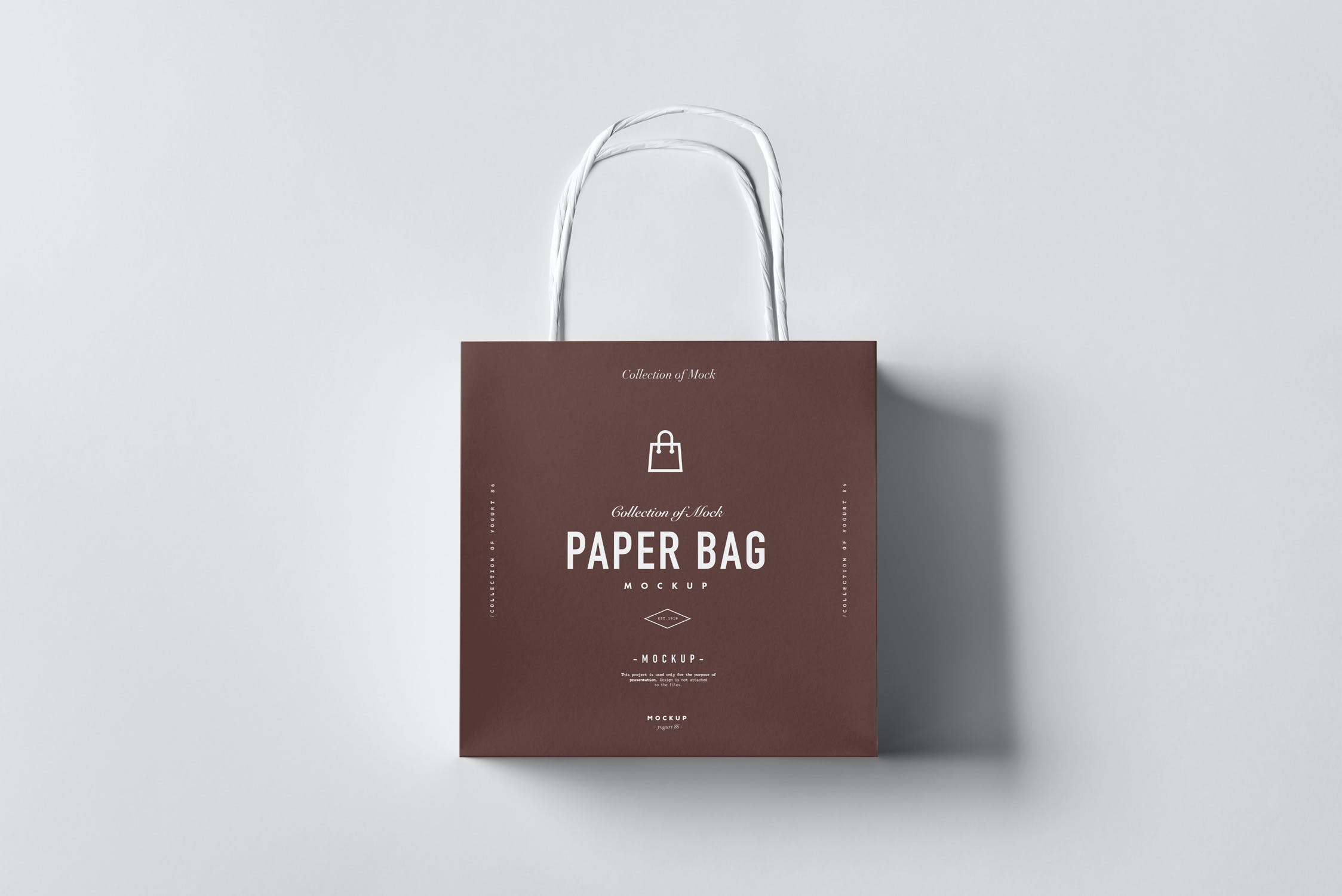 8款商城购物纸质手提袋样机模板 Paper Bag Mockup_img_2