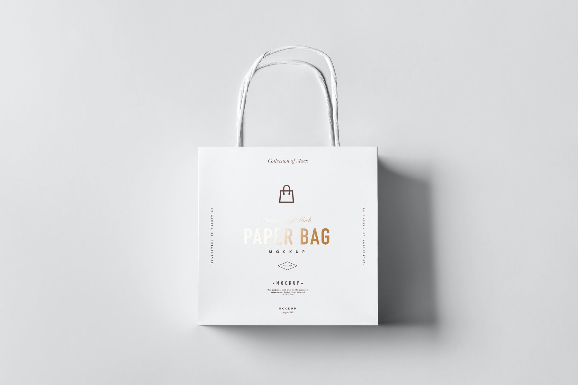 8款商城购物纸质手提袋样机模板 Paper Bag Mockup_img_2