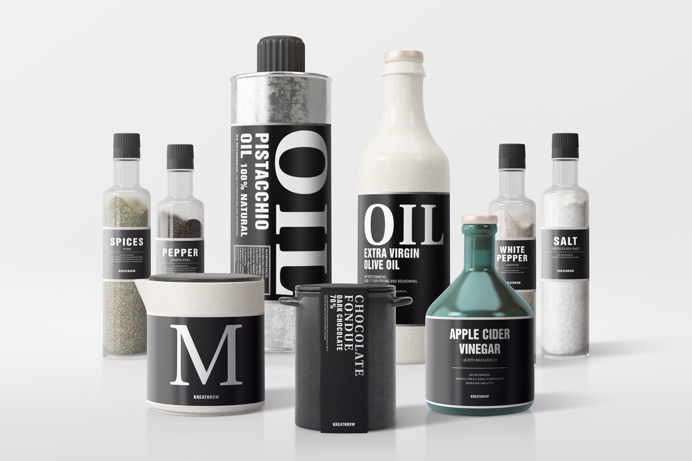 17个厨房调味品包装套装样机模板 Seasonings Packaging Mockups_img_2