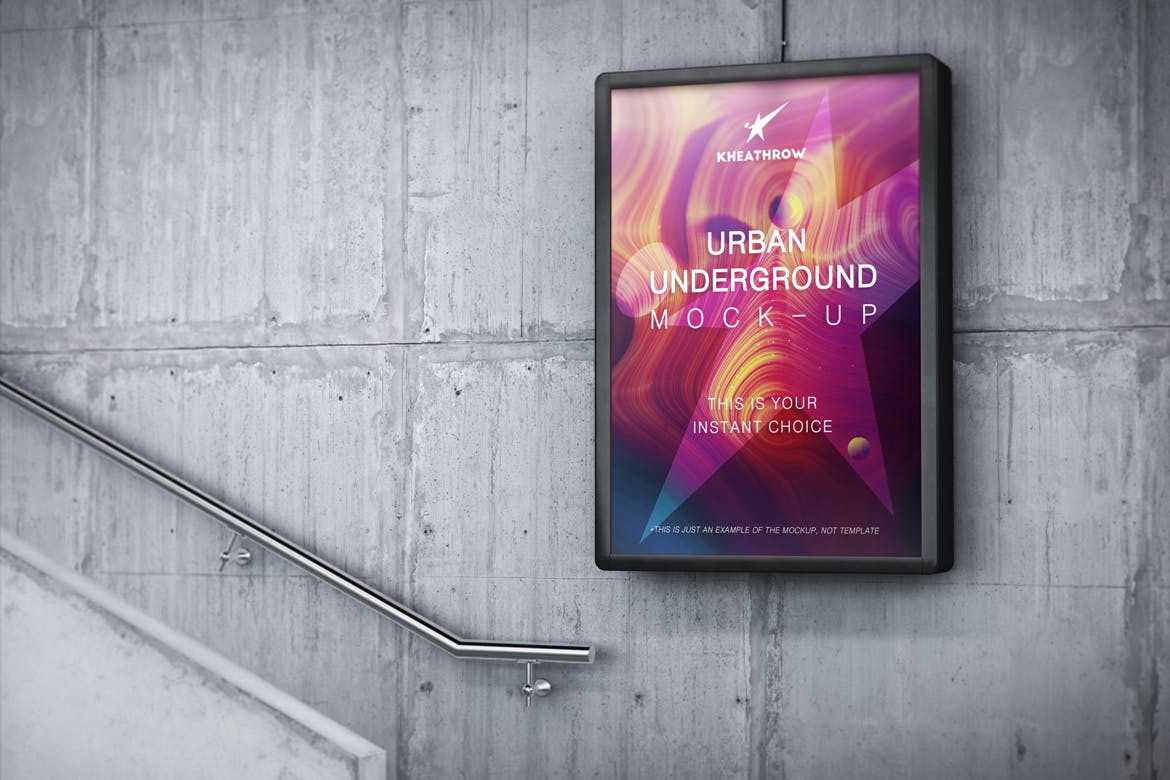 20款城市地下通道灯箱&广告牌海报样机模板 Urban Underground Lightbox & Billboard Mockups_img_2