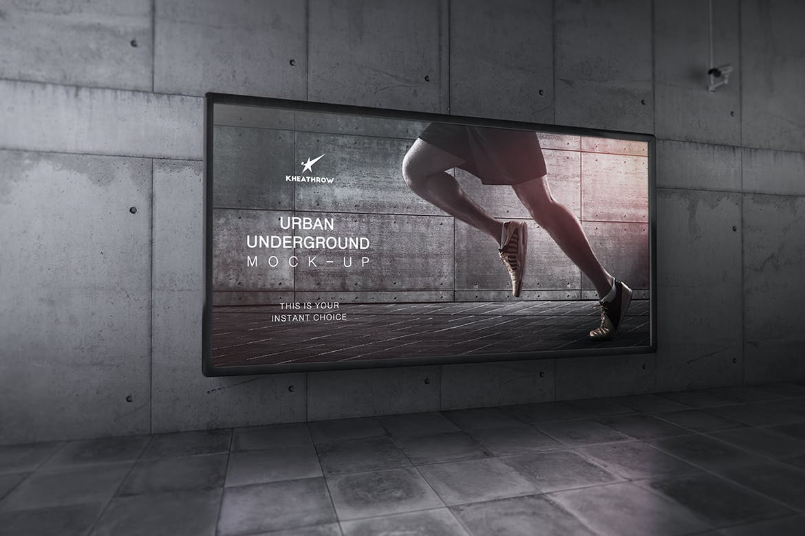 20款城市地下通道灯箱&广告牌海报样机模板 Urban Underground Lightbox & Billboard Mockups_img_2