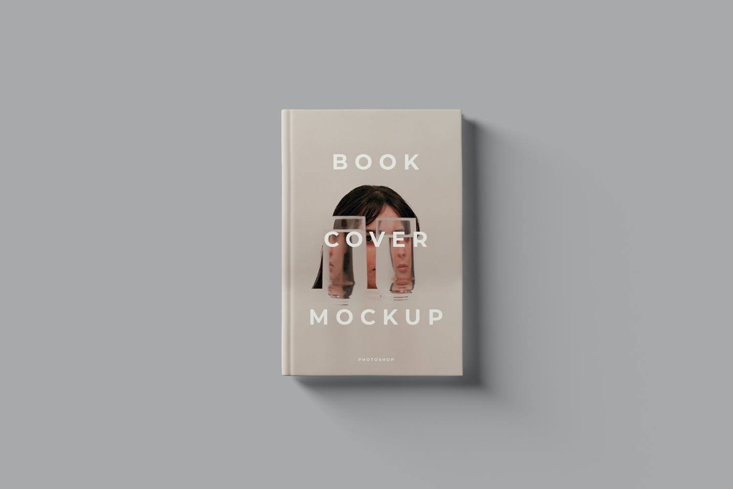 4款书籍封面封套样机模板 Book Cover Mockups_img_2