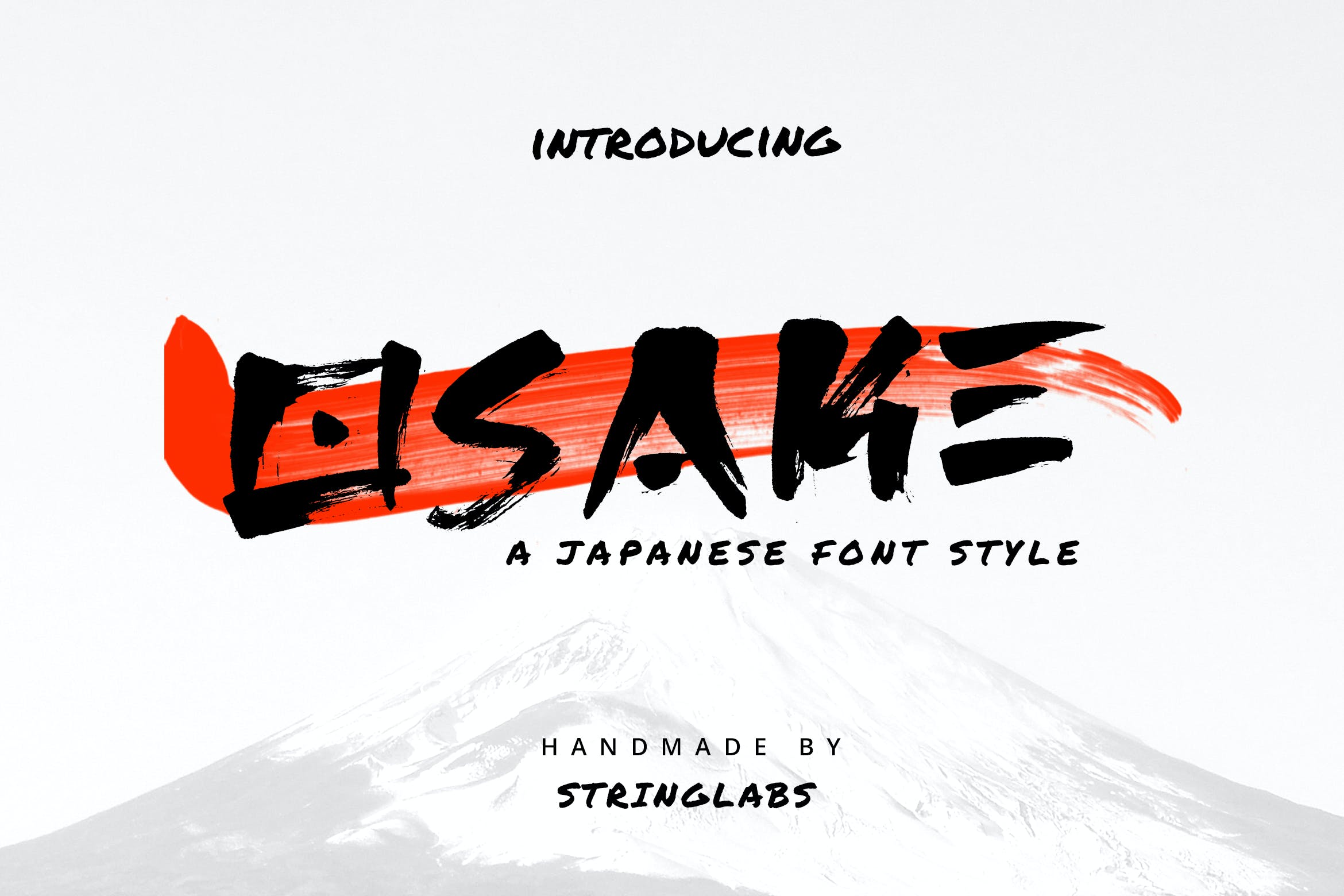 日式毛笔笔刷手写英文字体 Osake - Japanese Font_img_2