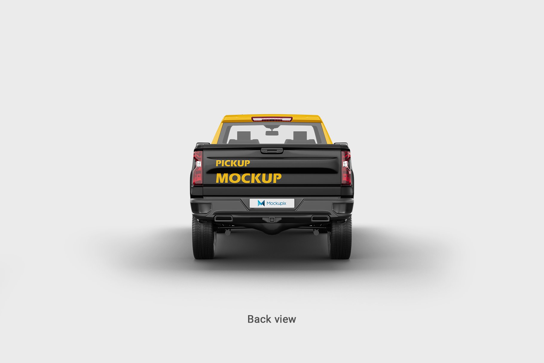 载货运输皮卡车身广告设计样机模板 Pickup Mockup 2_img_2