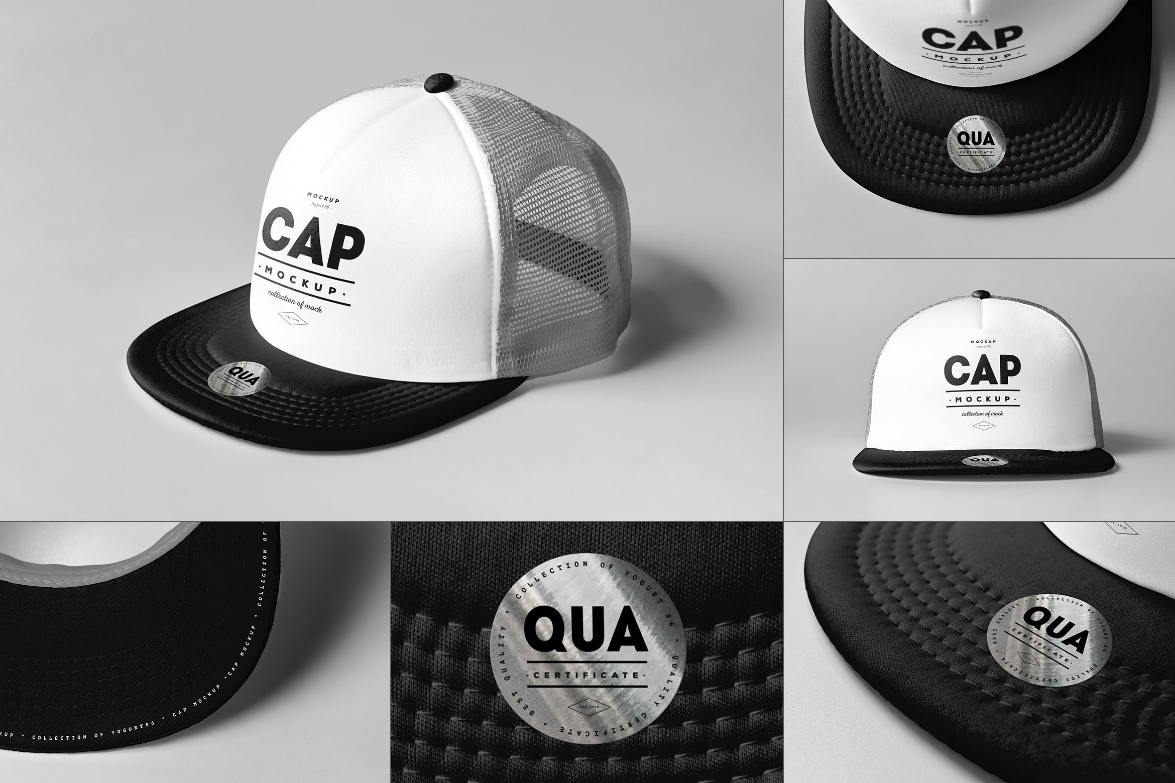 5款运动棒球帽PSD样机模板 Cap Mockup 2_img_2