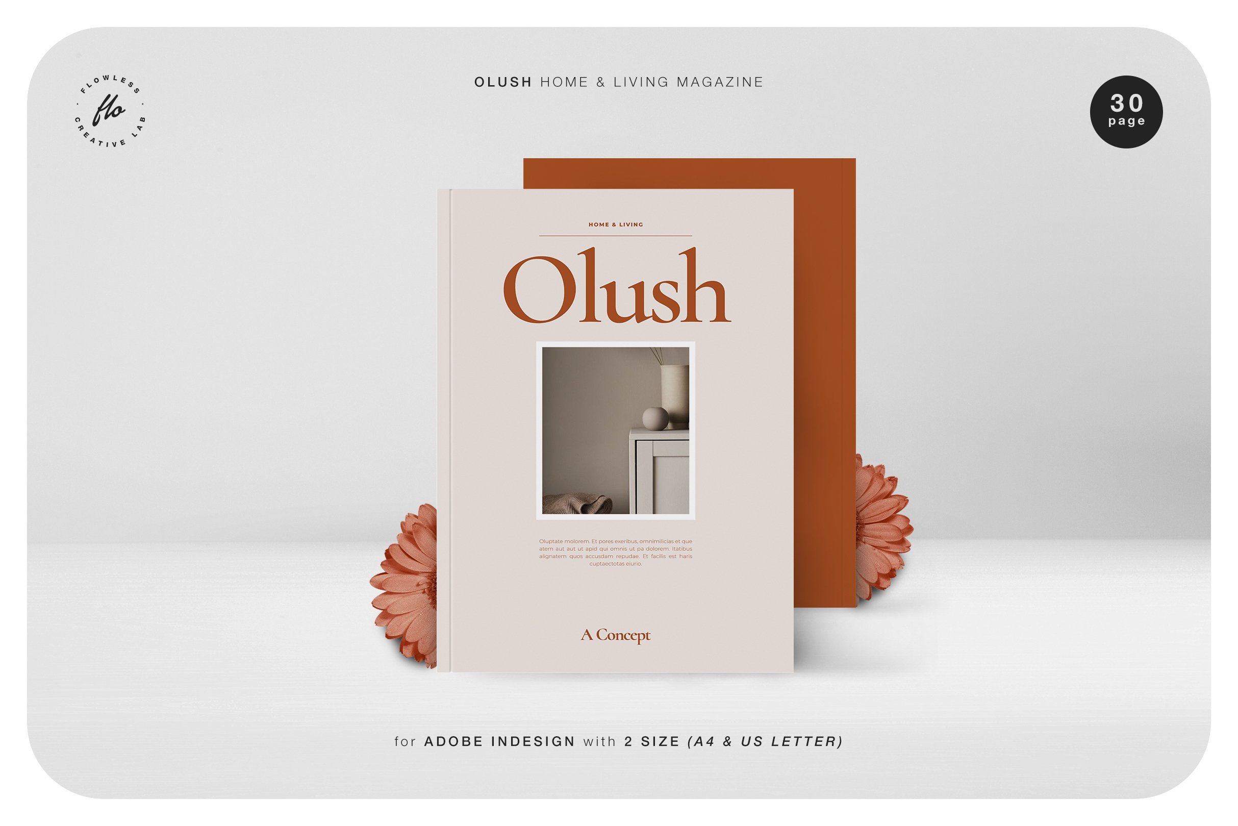 时尚家具设计作品集画册IND模板 OLUSH Home & Living Magazine_img_2