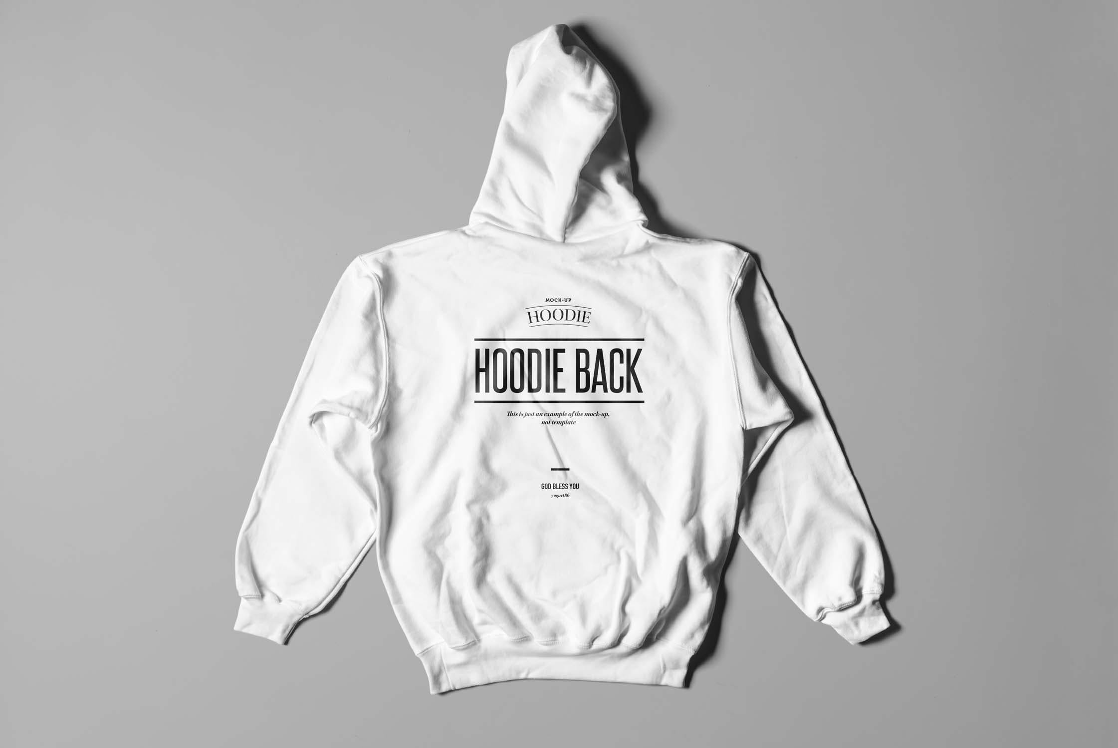 6款连衣帽卫衣样机模板 Hoodie Mockup_img_2