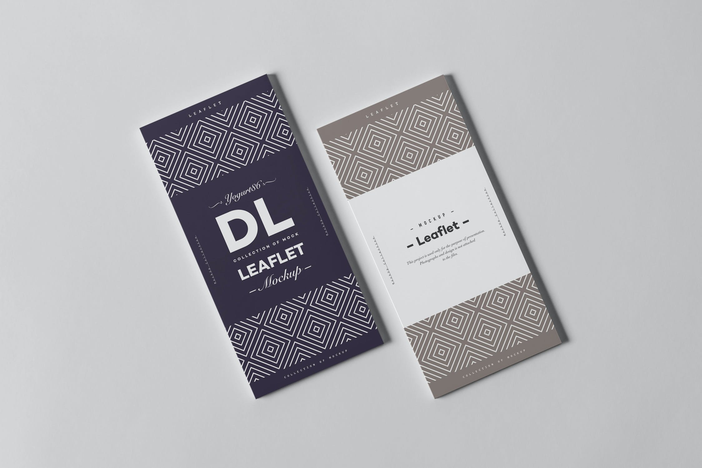 8款竖版传单海报设计样机模板 Leaflet DL Mockup_img_2