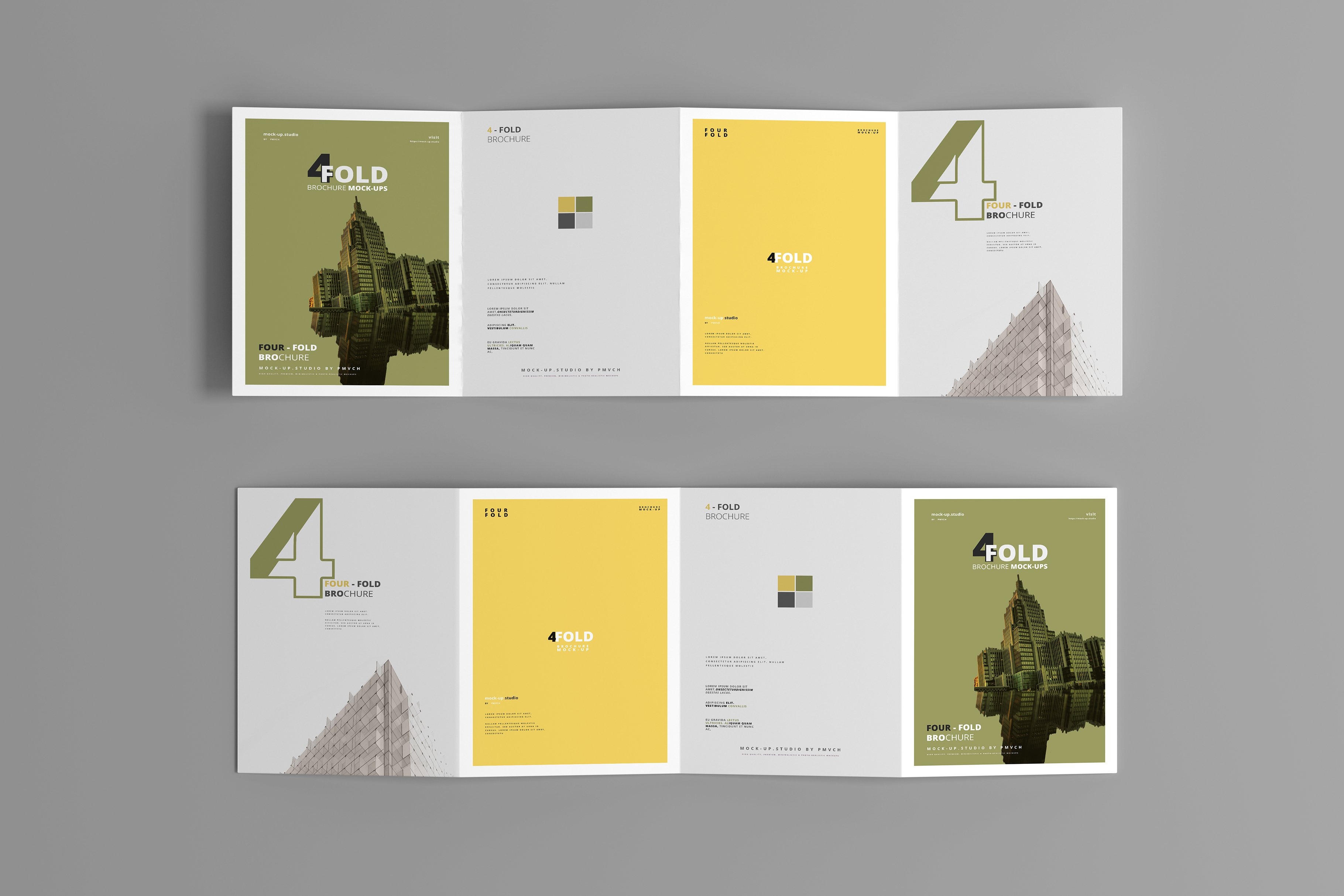 165款折页画册杂志设计样机模板 165 Brochure Mockups Big Bundle_img_2