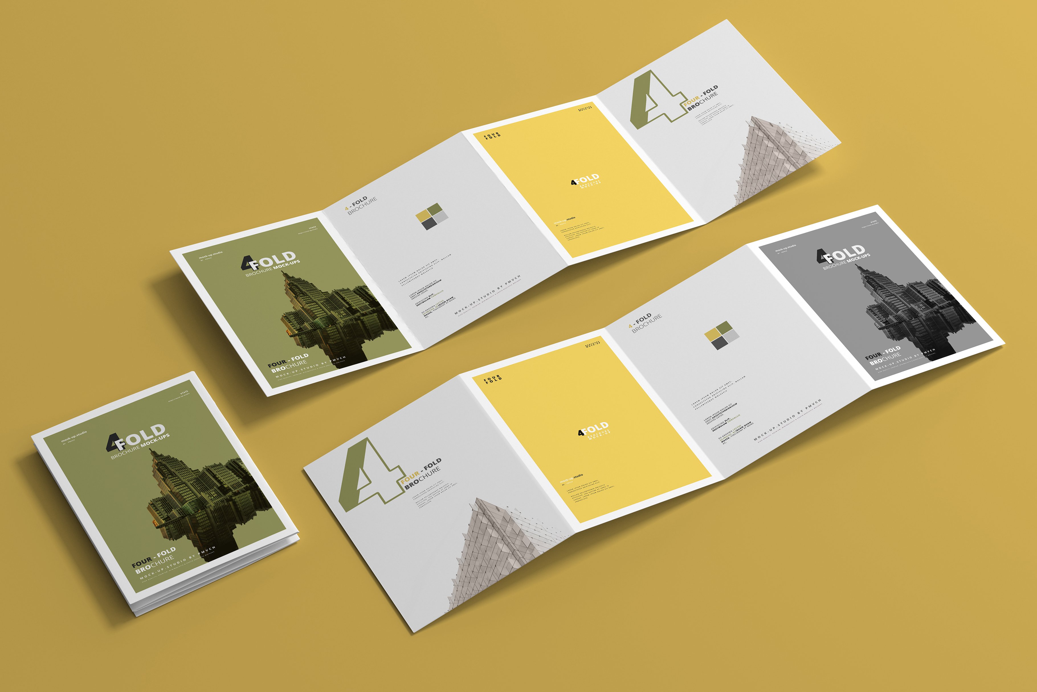 165款折页画册杂志设计样机模板 165 Brochure Mockups Big Bundle_img_2