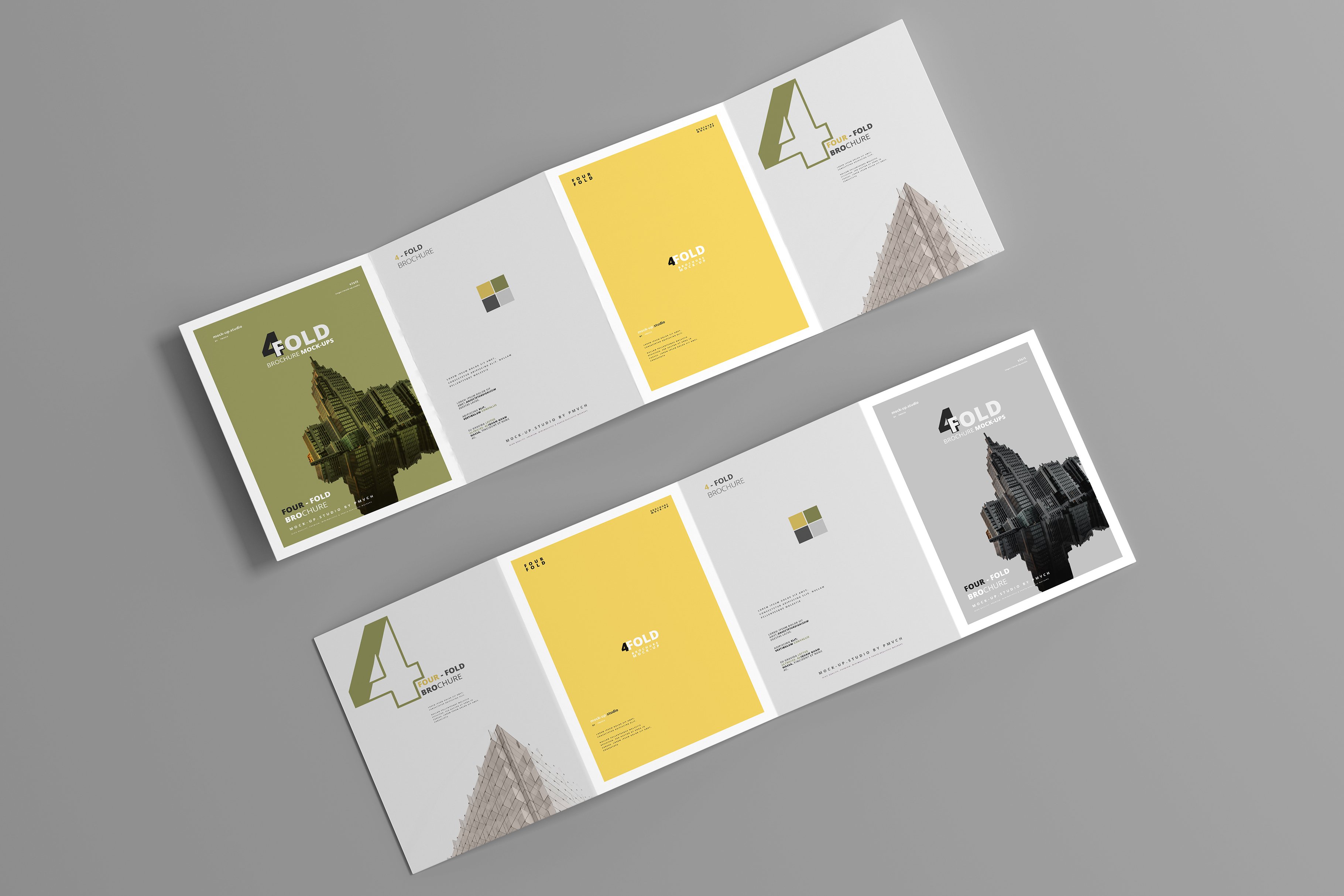 165款折页画册杂志设计样机模板 165 Brochure Mockups Big Bundle_img_2