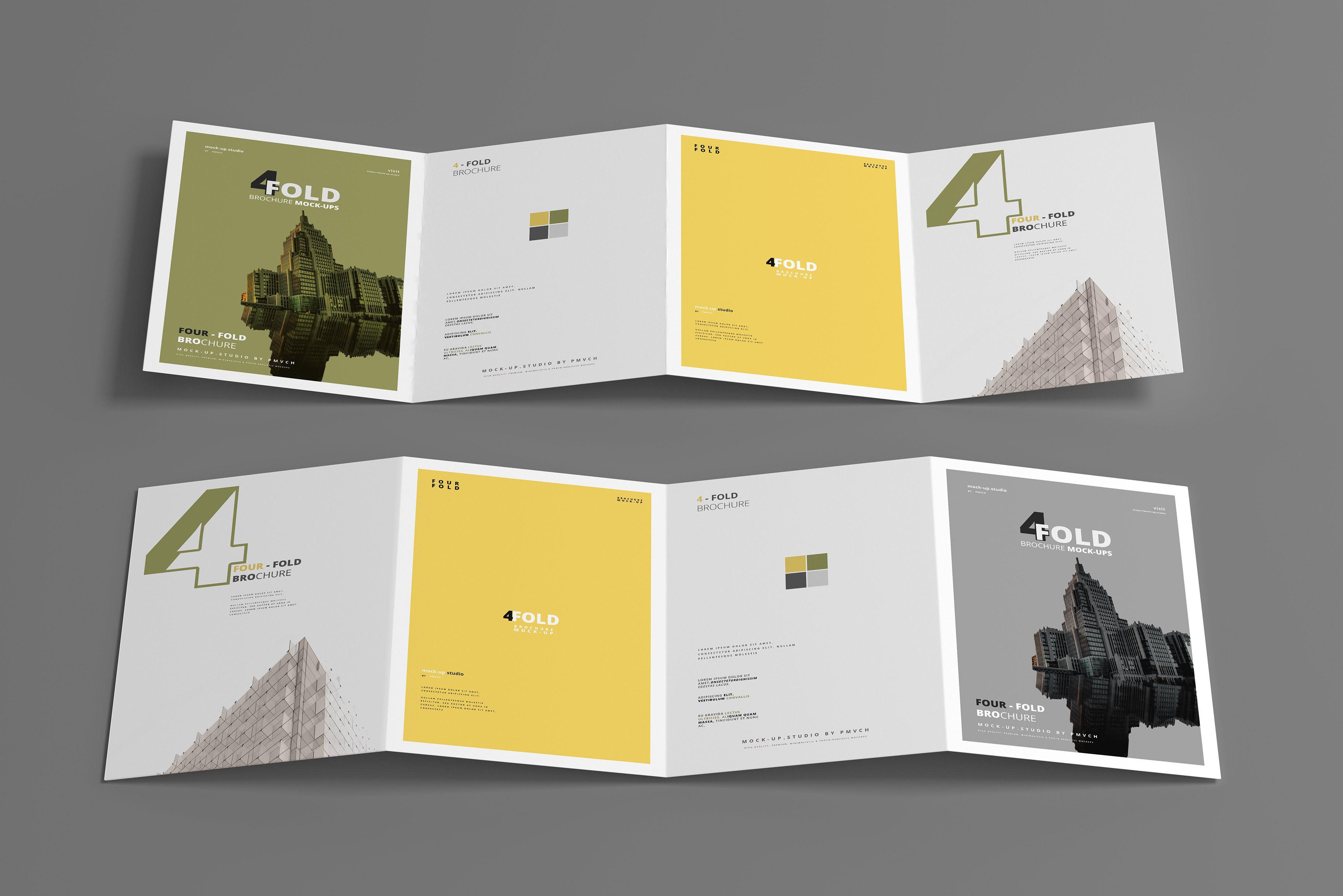 165款折页画册杂志设计样机模板 165 Brochure Mockups Big Bundle_img_2