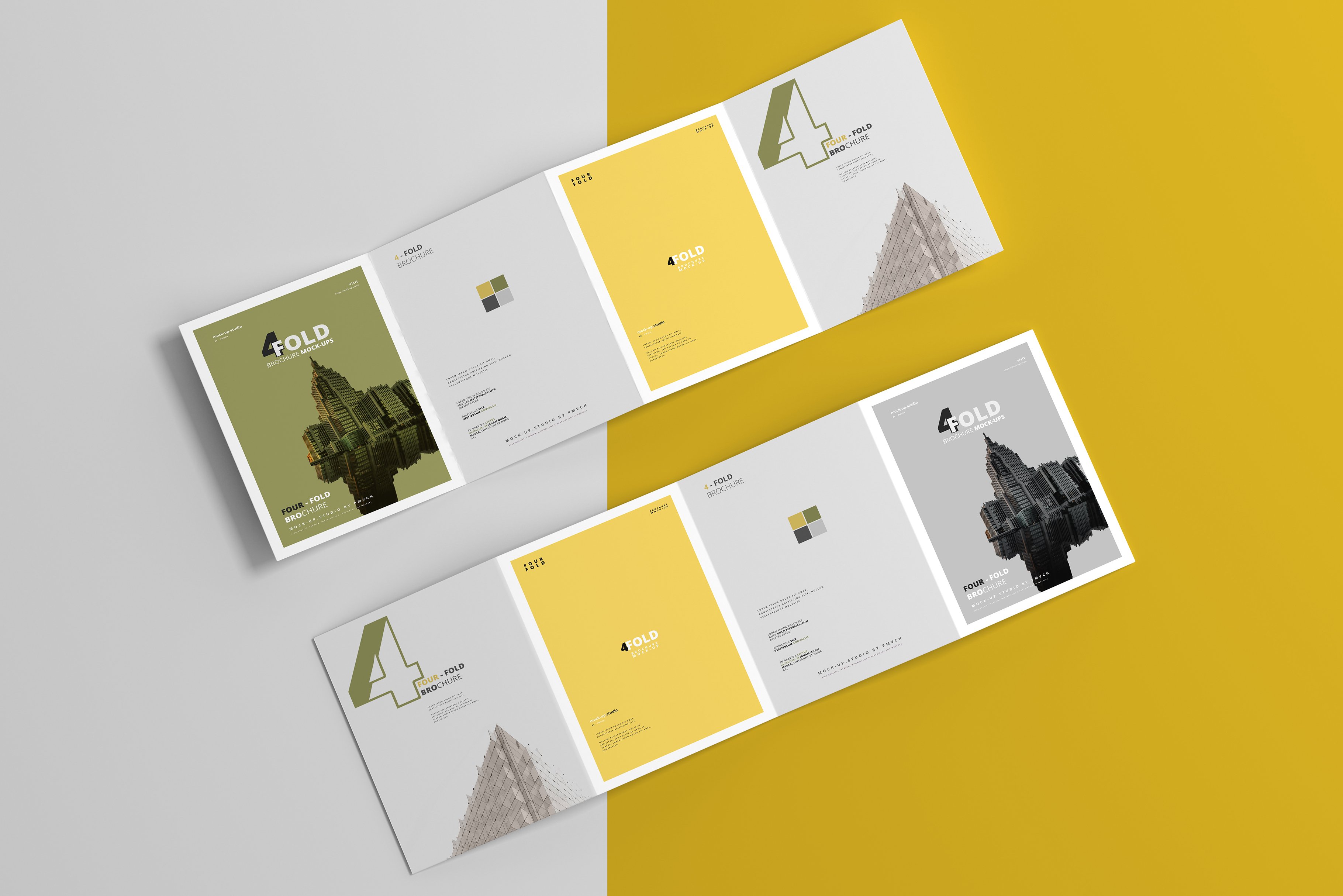 165款折页画册杂志设计样机模板 165 Brochure Mockups Big Bundle_img_2