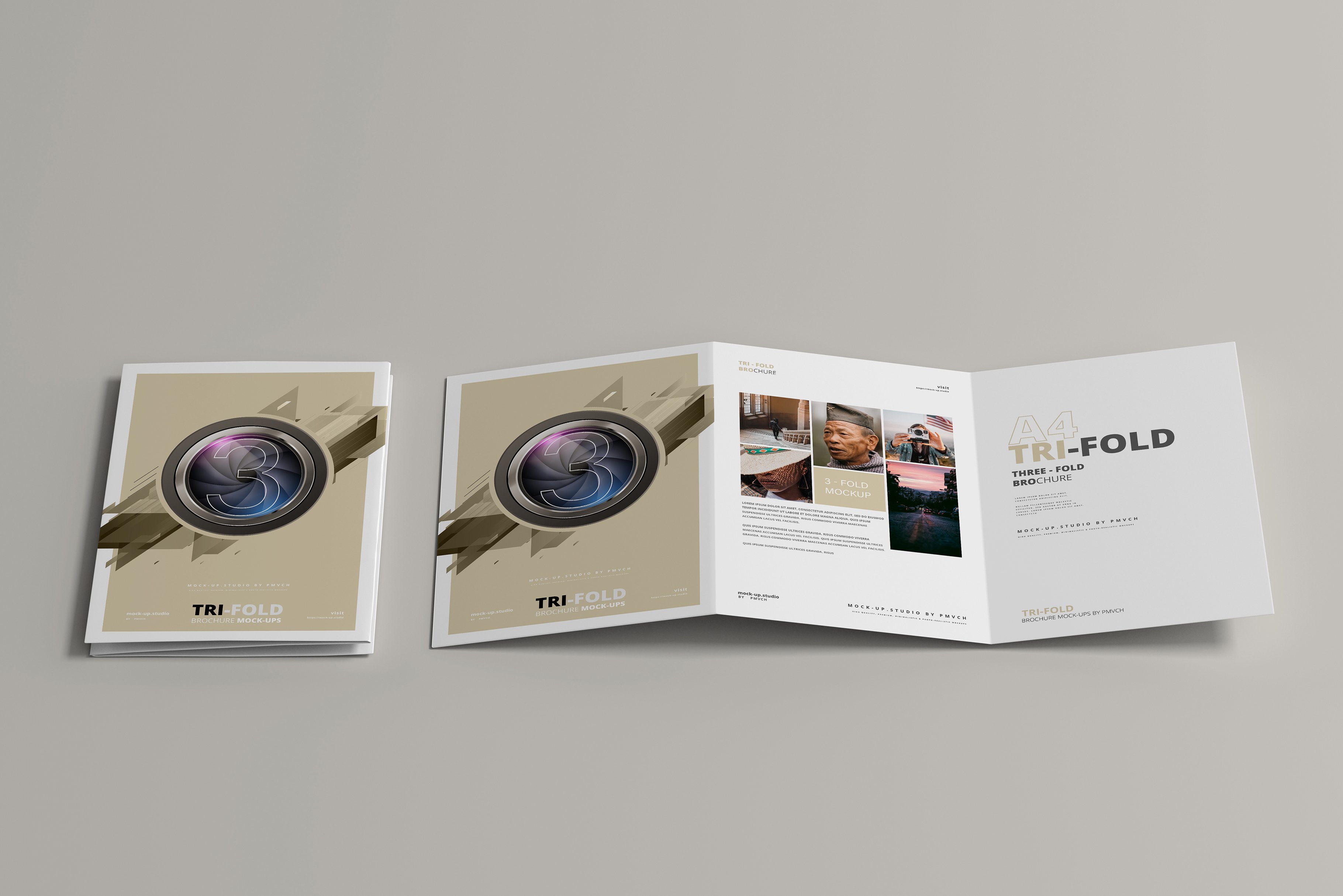 165款折页画册杂志设计样机模板 165 Brochure Mockups Big Bundle_img_2