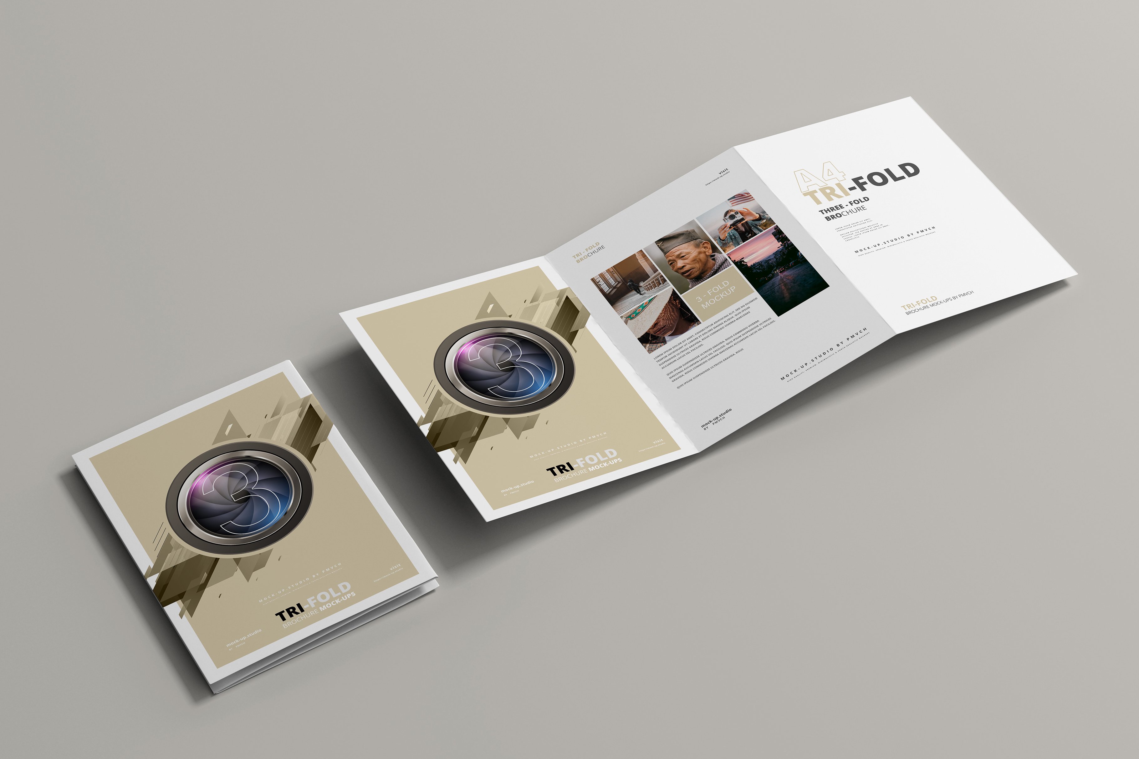 165款折页画册杂志设计样机模板 165 Brochure Mockups Big Bundle_img_2