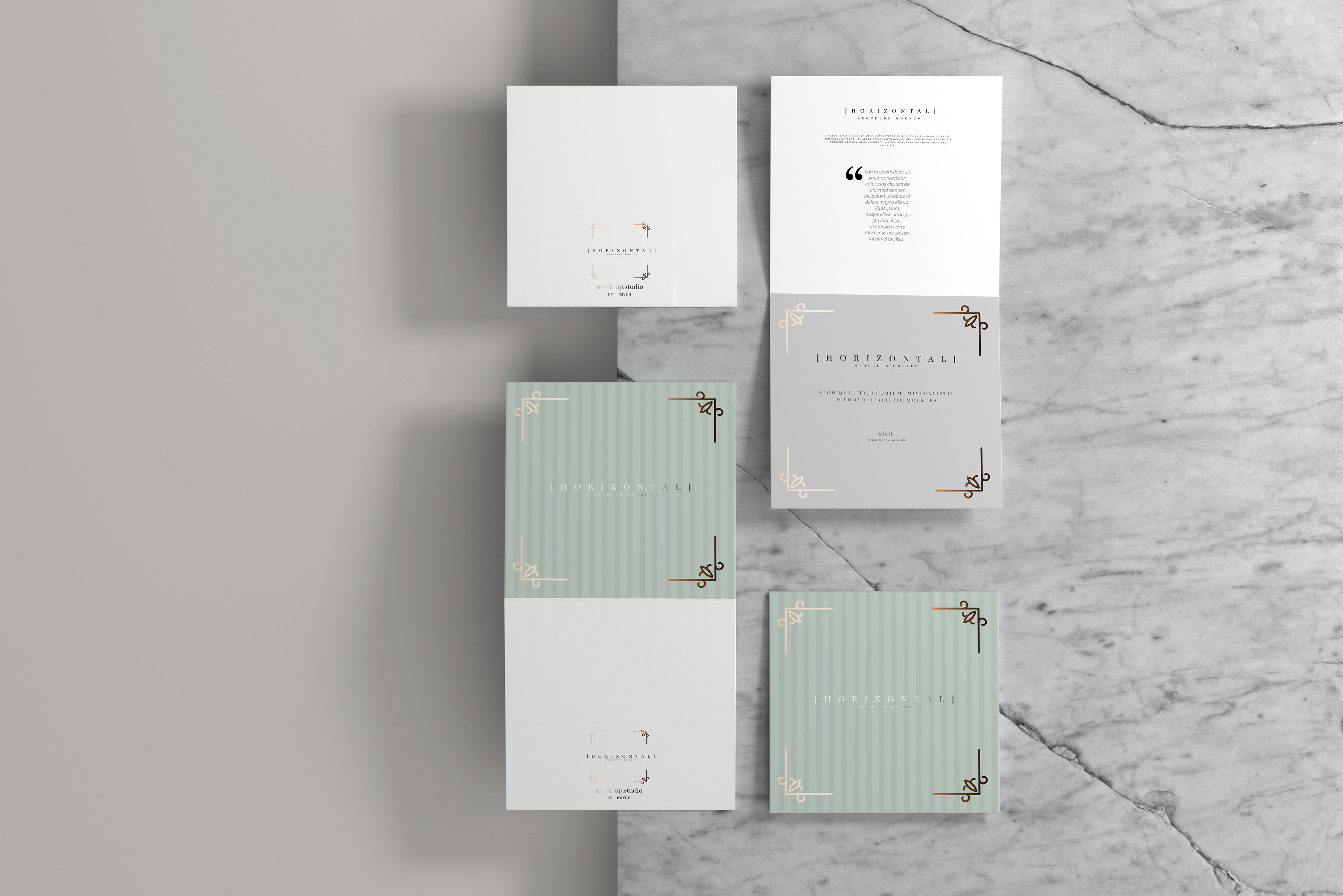 165款折页画册杂志设计样机模板 165 Brochure Mockups Big Bundle_img_2