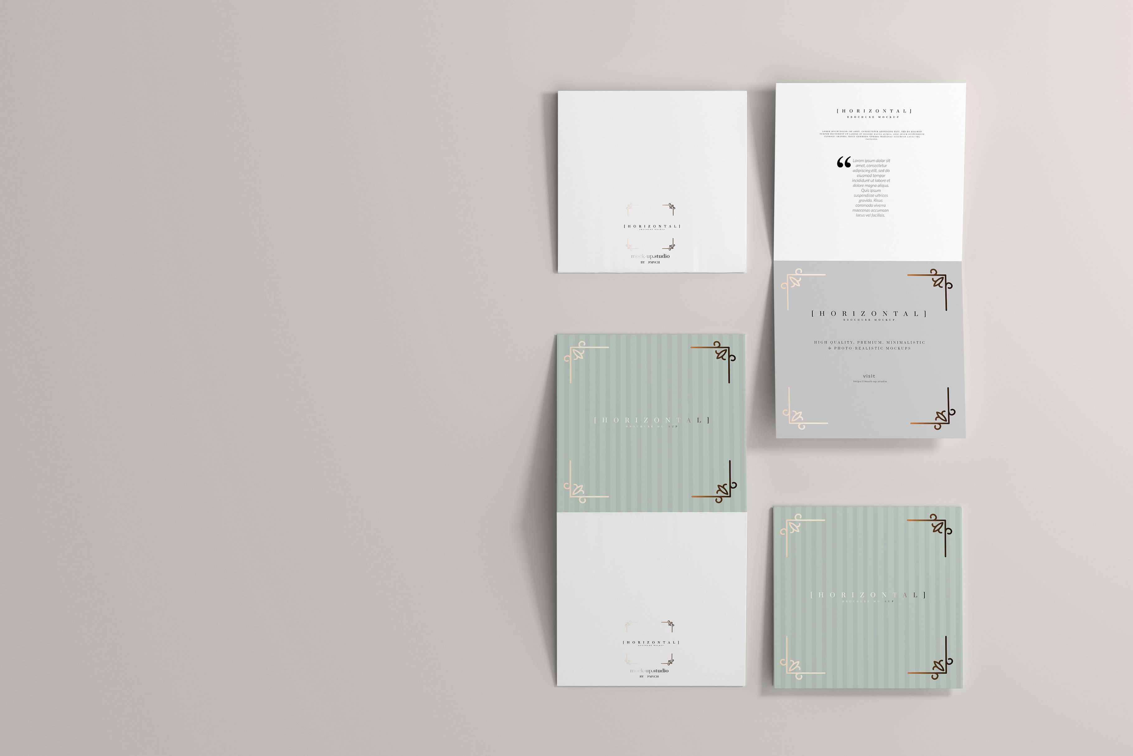 165款折页画册杂志设计样机模板 165 Brochure Mockups Big Bundle_img_2