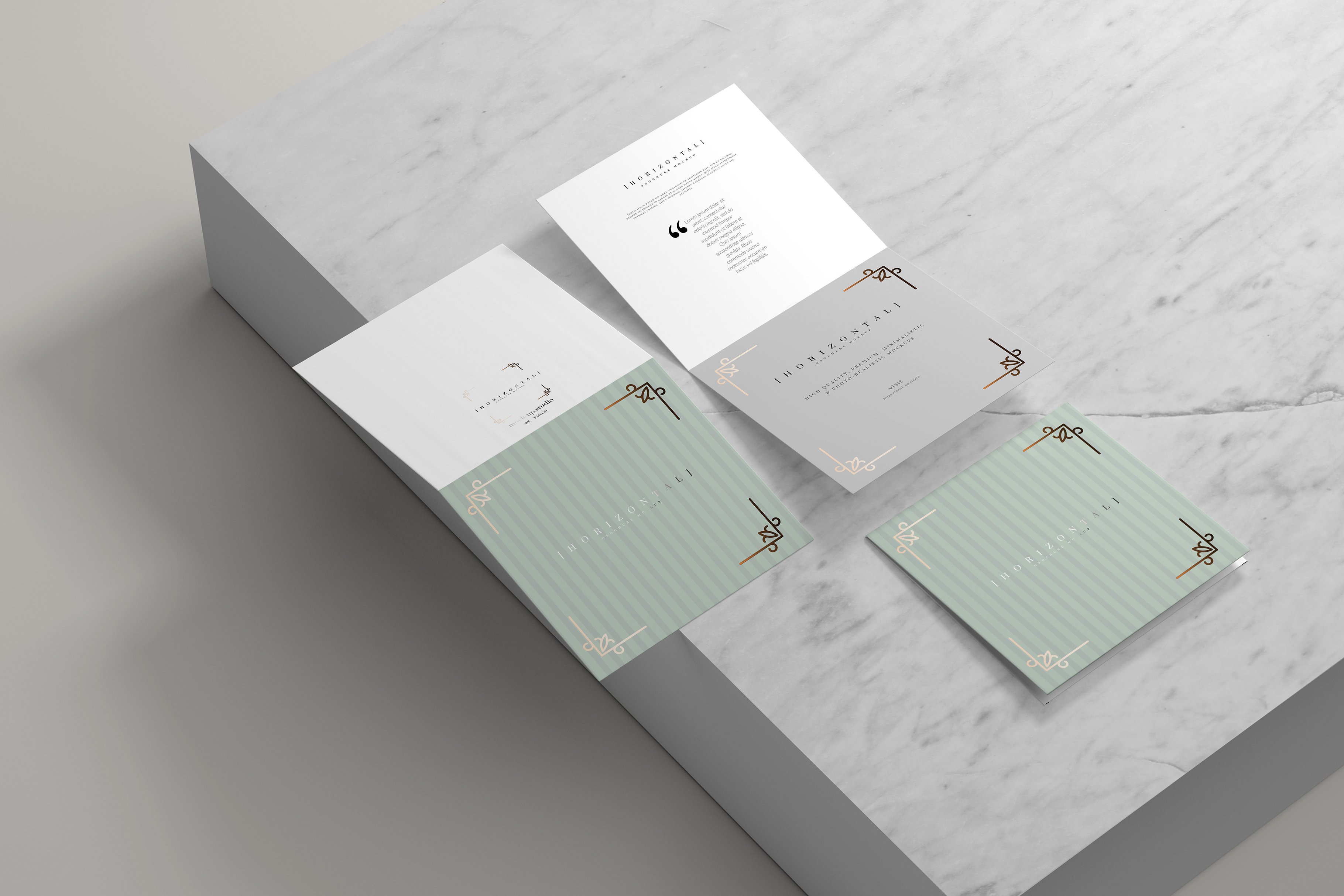 165款折页画册杂志设计样机模板 165 Brochure Mockups Big Bundle_img_2