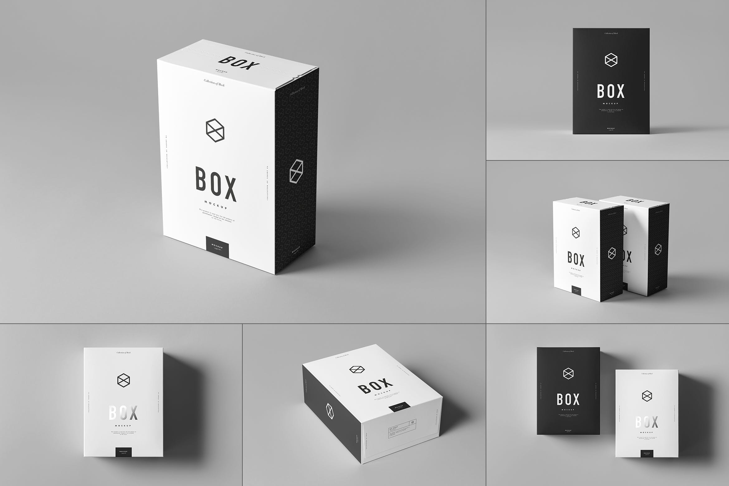 6款软件产品包装盒样机模板 Software Box Mockup 2_img_2