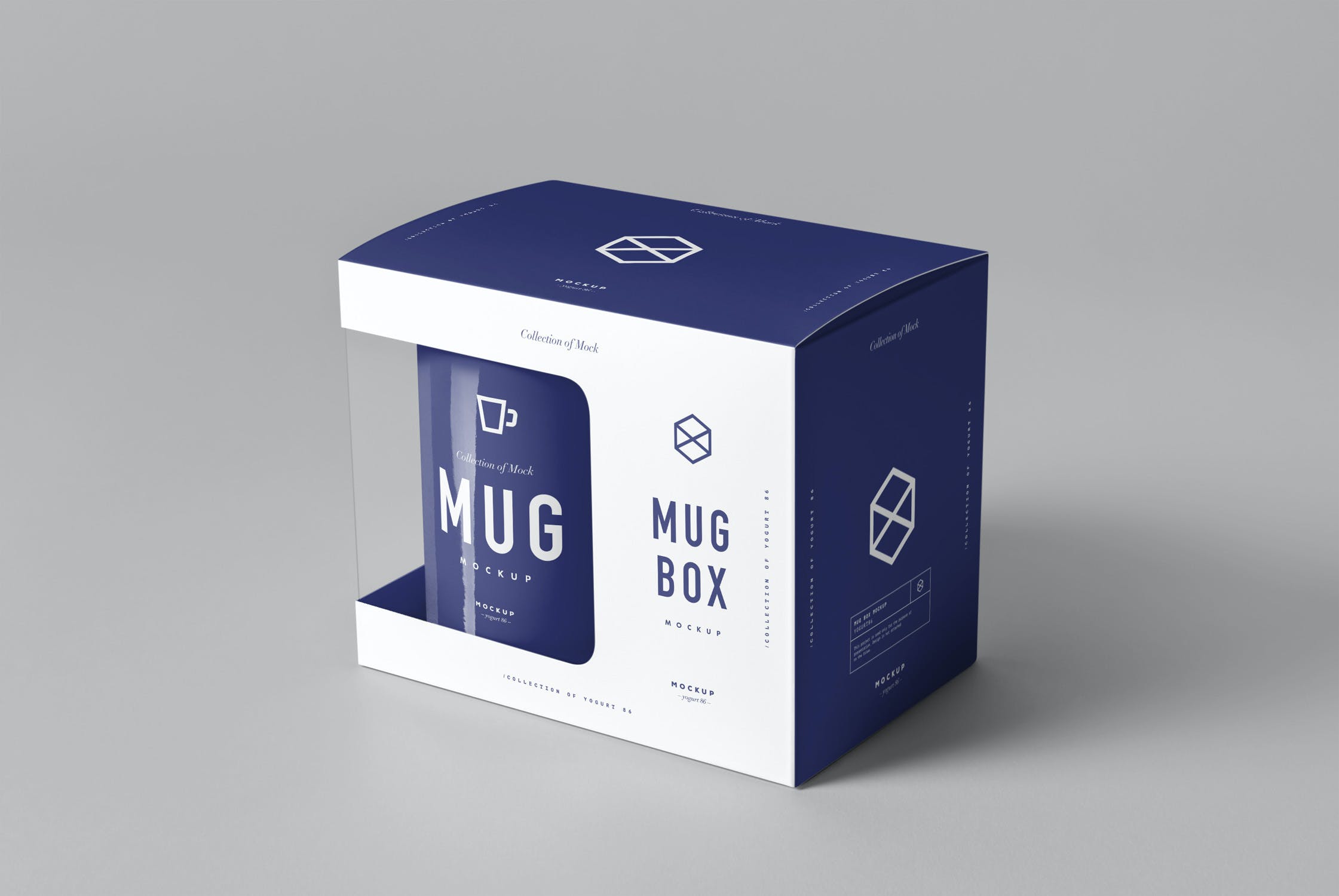 8款马克杯包装盒样机模板 Mug & Box Mockup_img_2